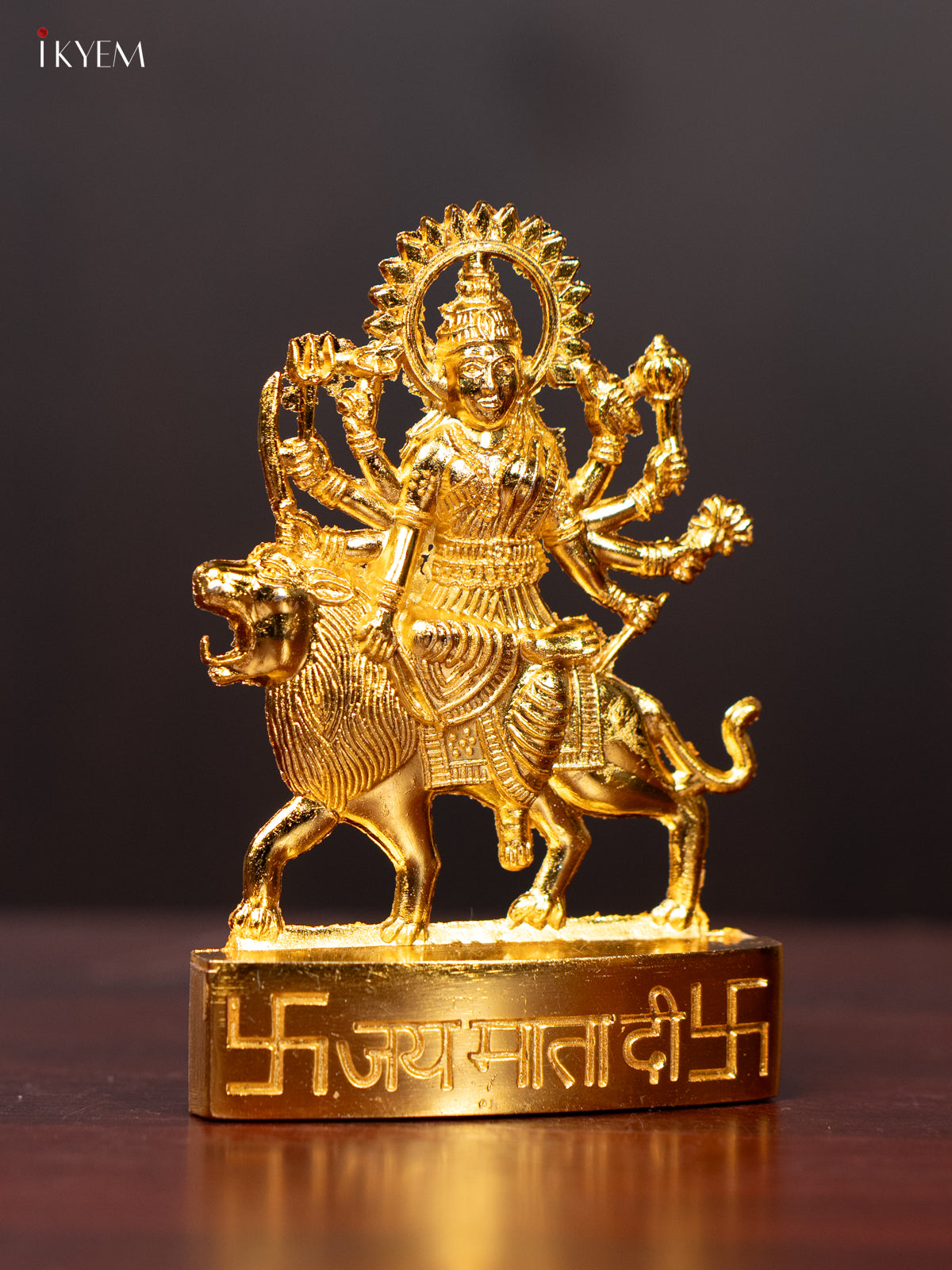 Graceful Gold Plated Maa Durga Idol 1