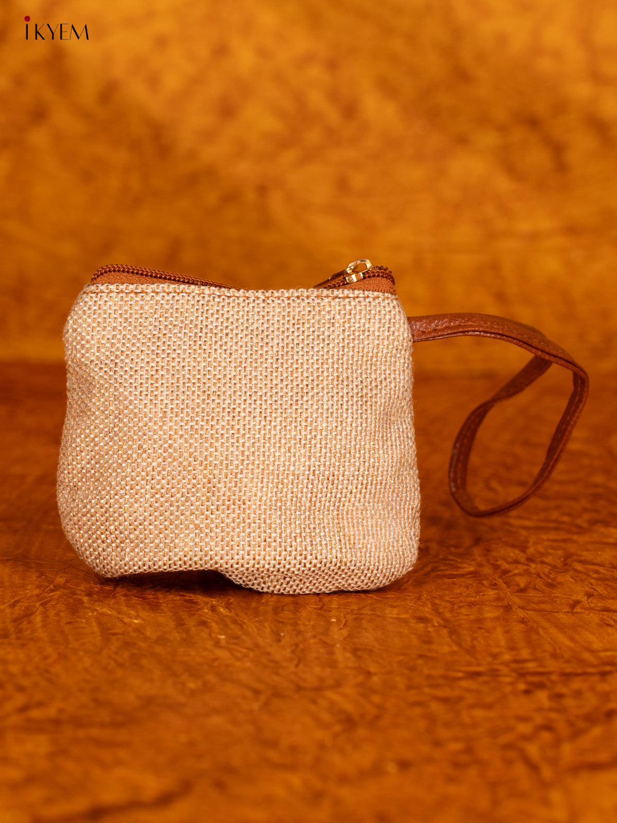 Jacquard Handbag with Coin Pouch - Cream - KA18150