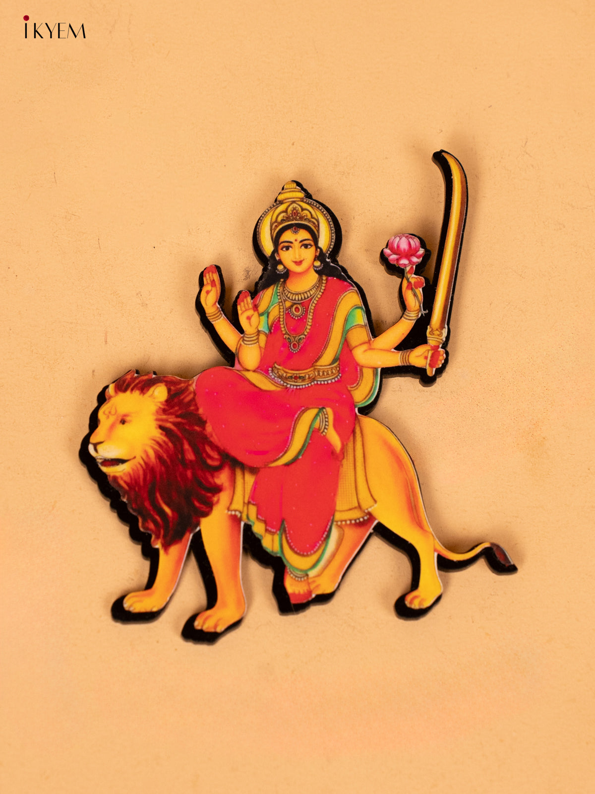 ACRYLIC NAVADURGA Printed FRIDGE MAGNET Set -6