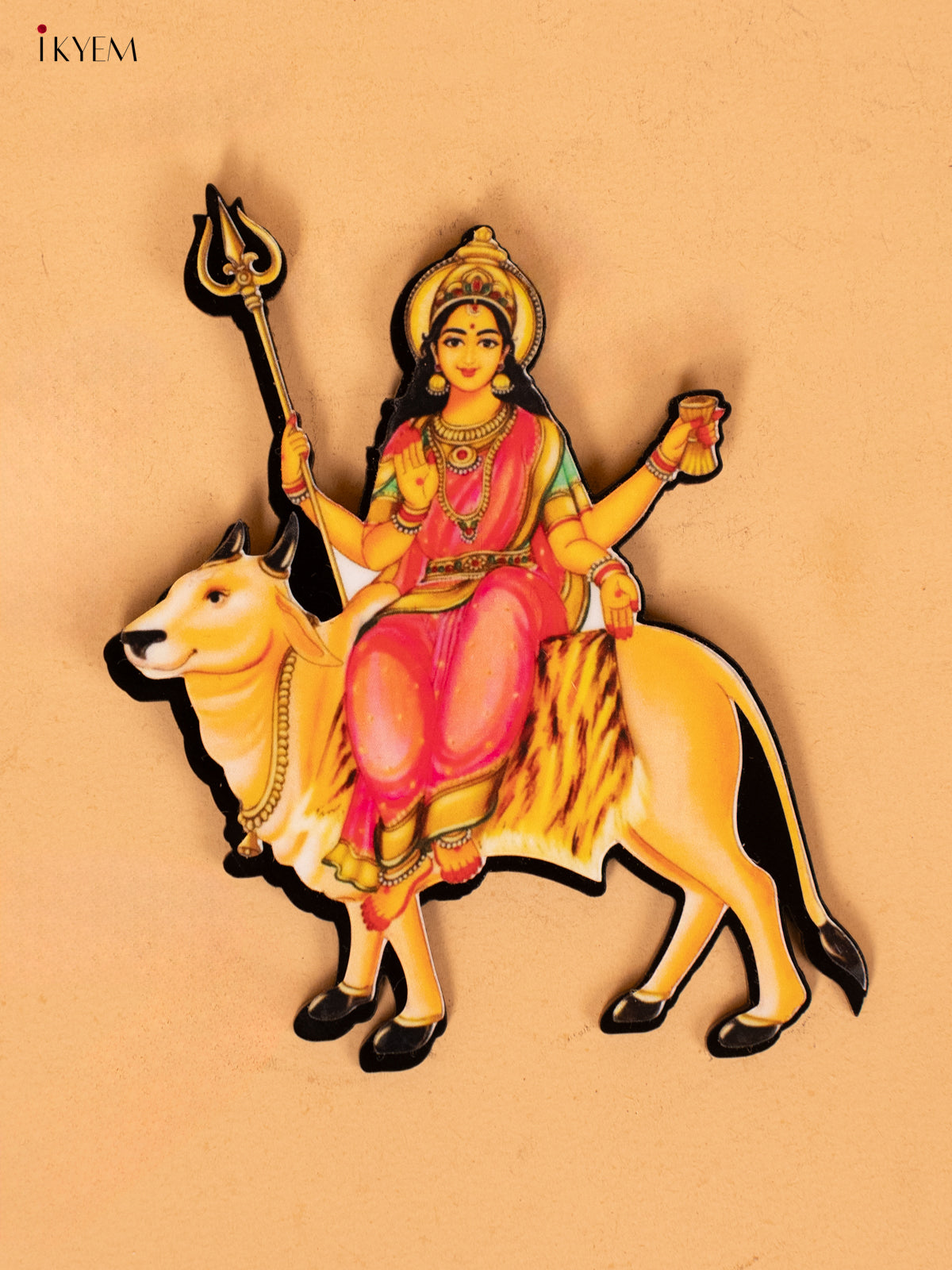 ACRYLIC NAVADURGA Printed FRIDGE MAGNET Set -9