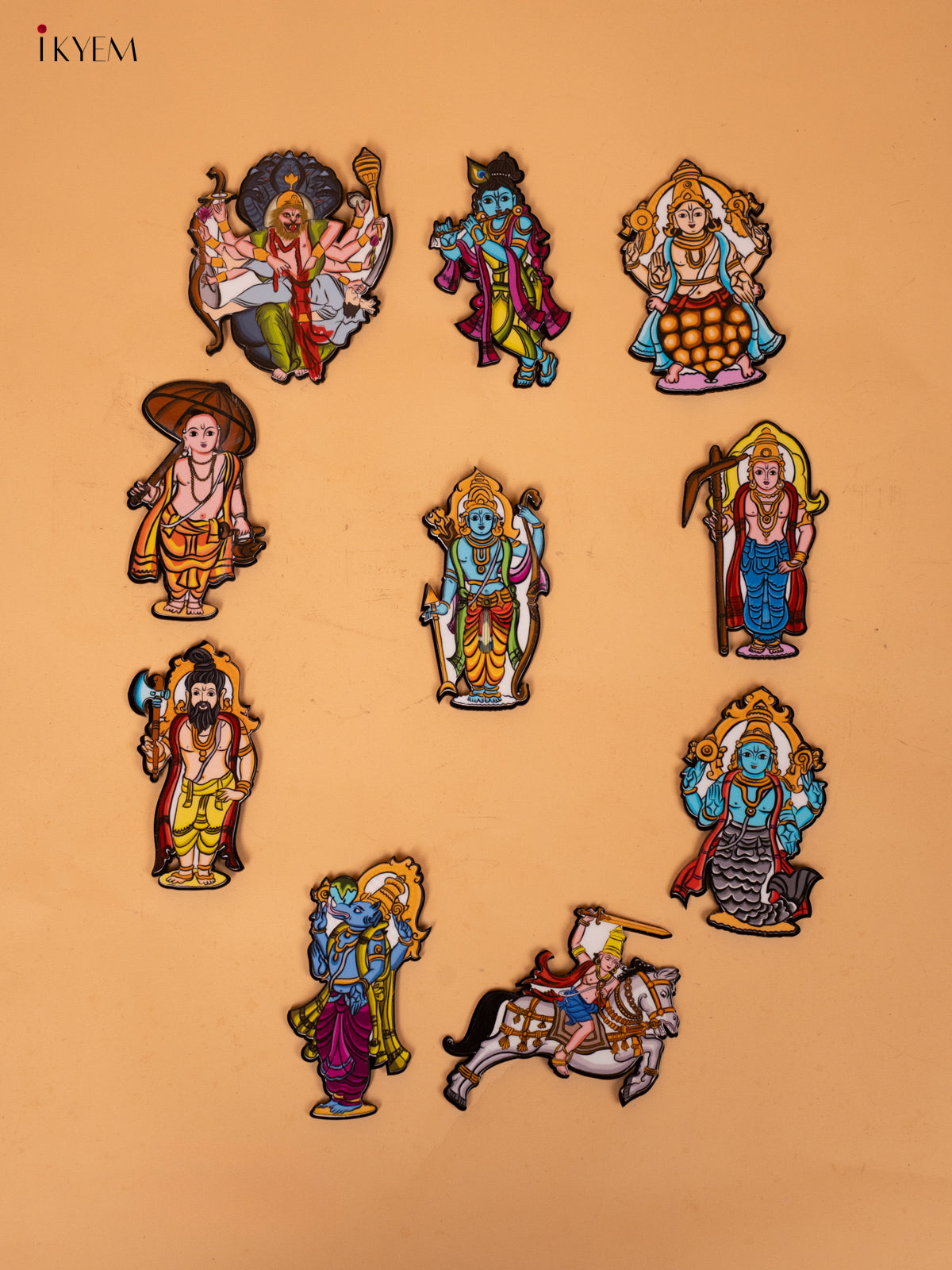 Lord Vishnu's Dasavatharam Printed ACRYLIC