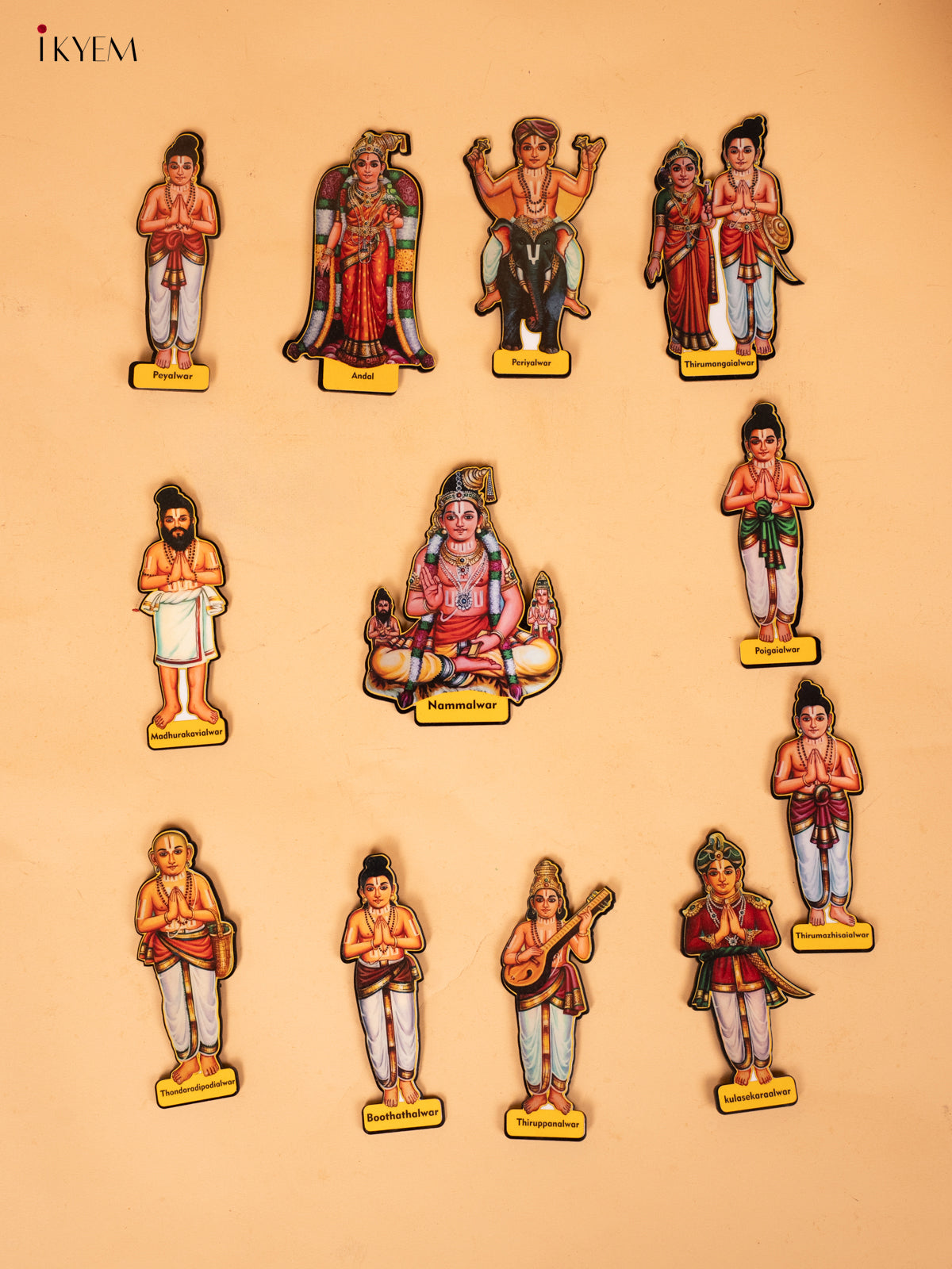 12 ALWARs Printed ACRYLIC FRIDGE MAGNETS