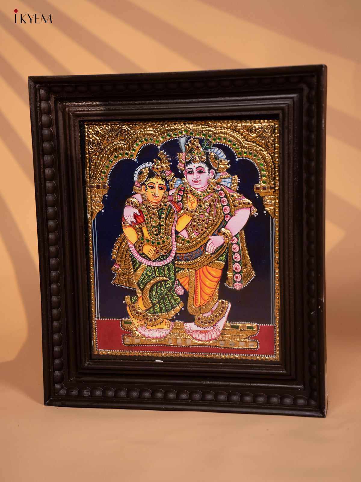 Radha Krishna - Tanjore painting (15x13) - KD17136
