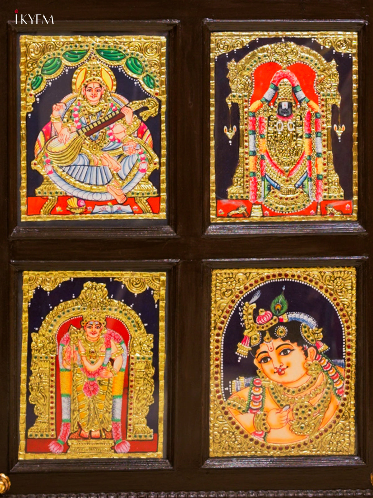 Tanjore Painting in Regal Teak Wood Frame 2