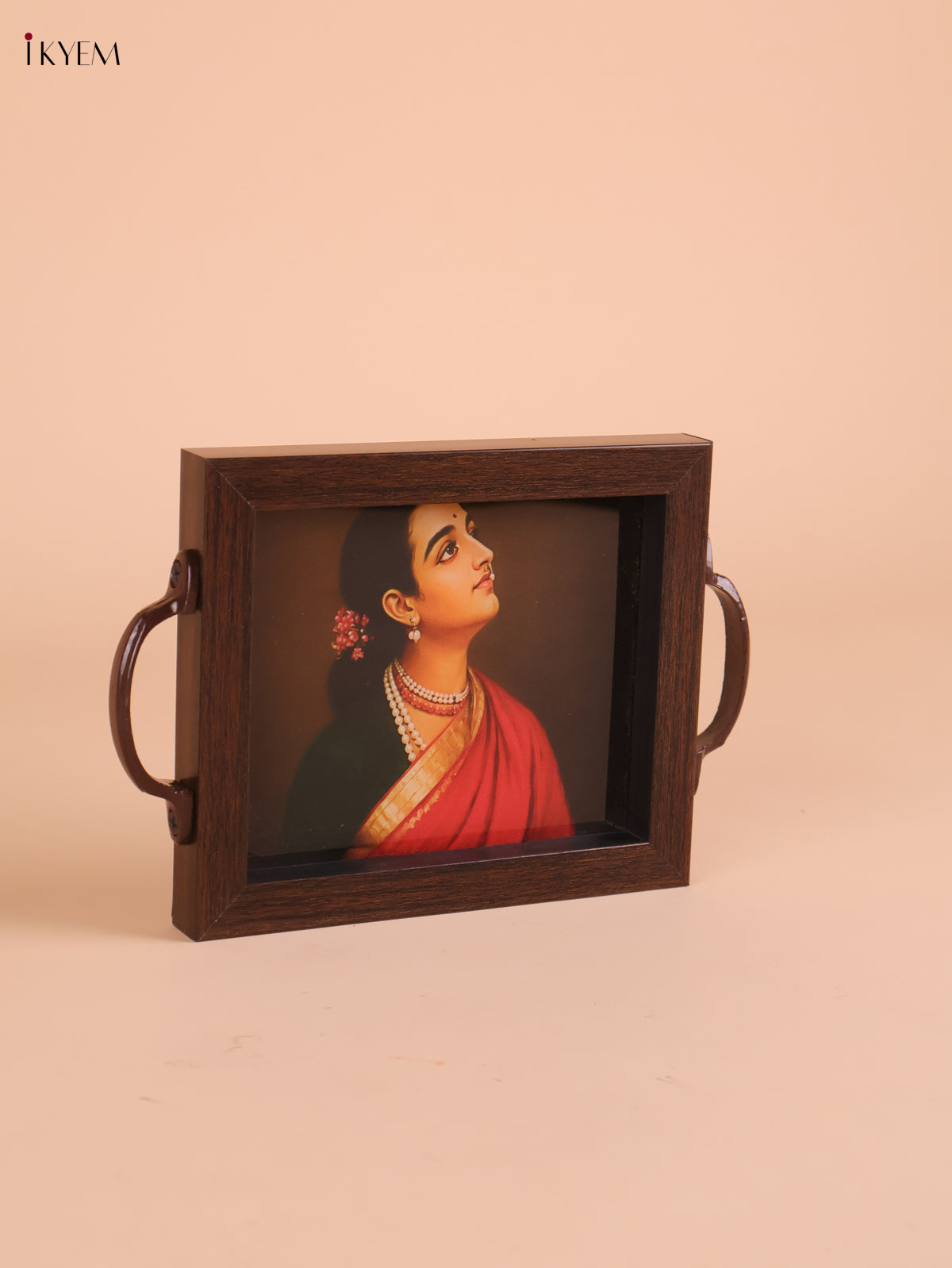Indian Women Printed Tray(8x5.5)