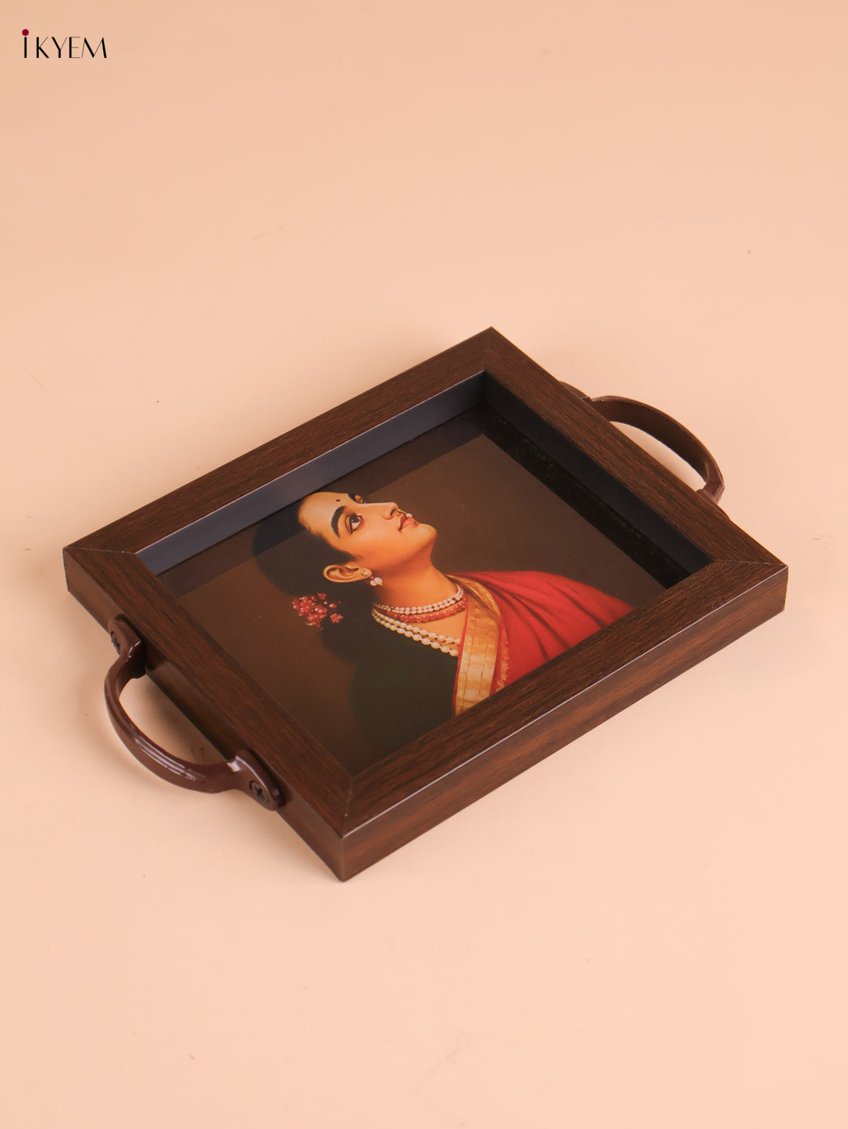Indian Women Printed Tray(8x5.5)