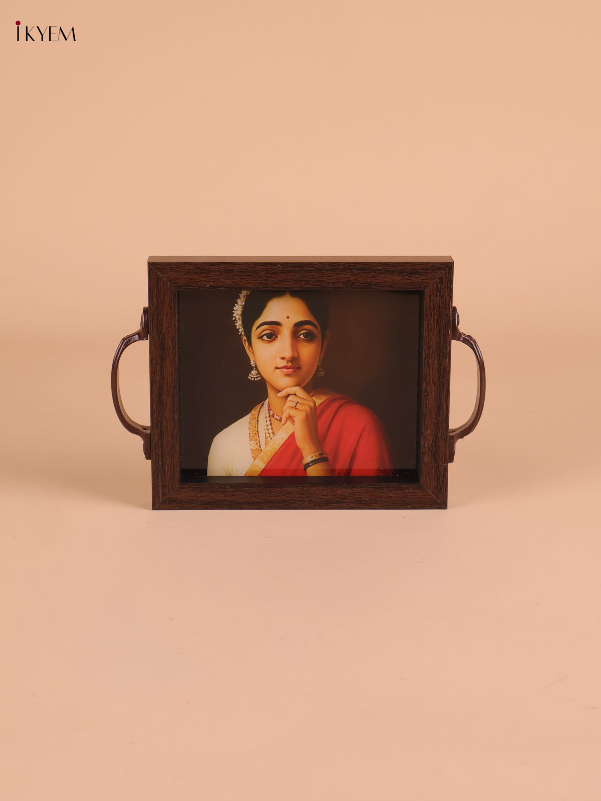 Indian Women Printed Tray(8x5.5)