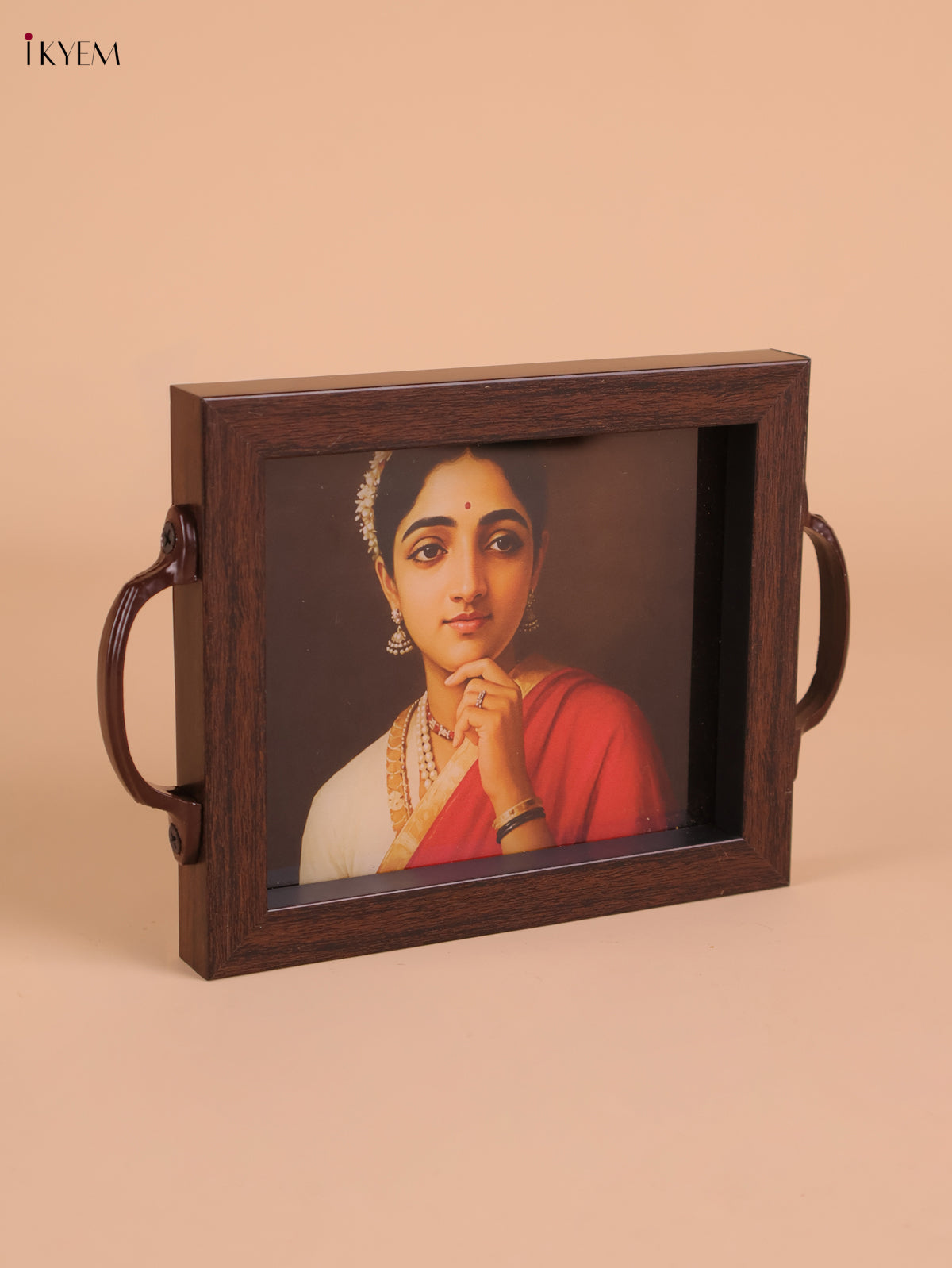 Indian Women Printed Tray(8x5.5)