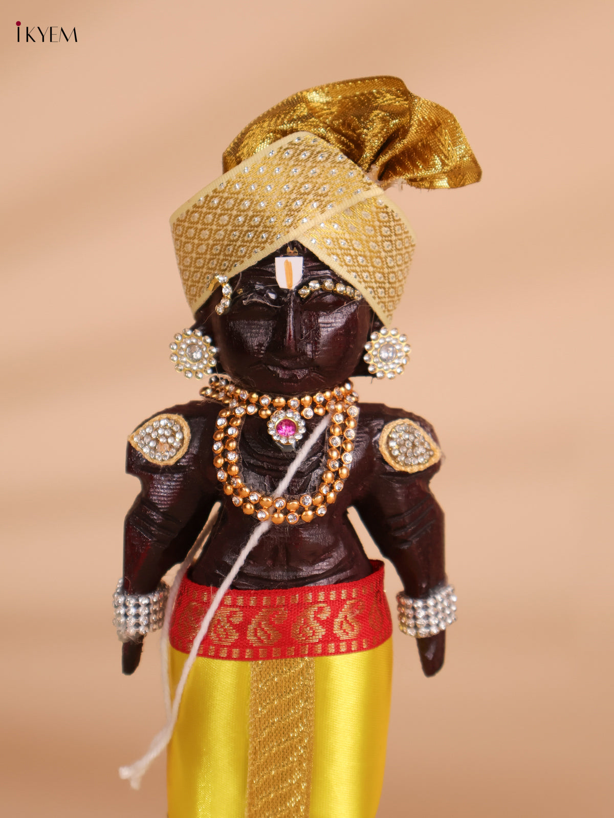 Decorated Couple Marapachi Doll Set- 9 inch-KEI29150