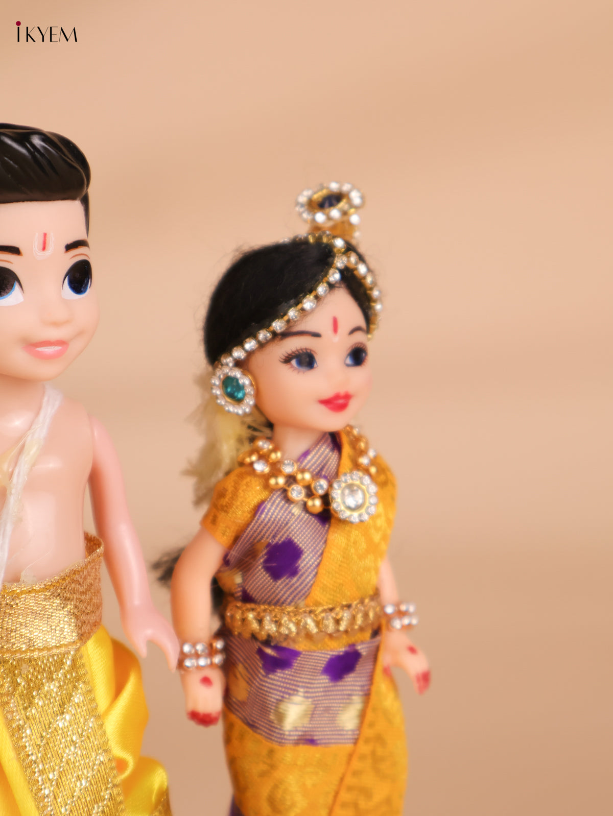 Iyer Couple - Golu Display Doll - 7 Inch-KEI29171