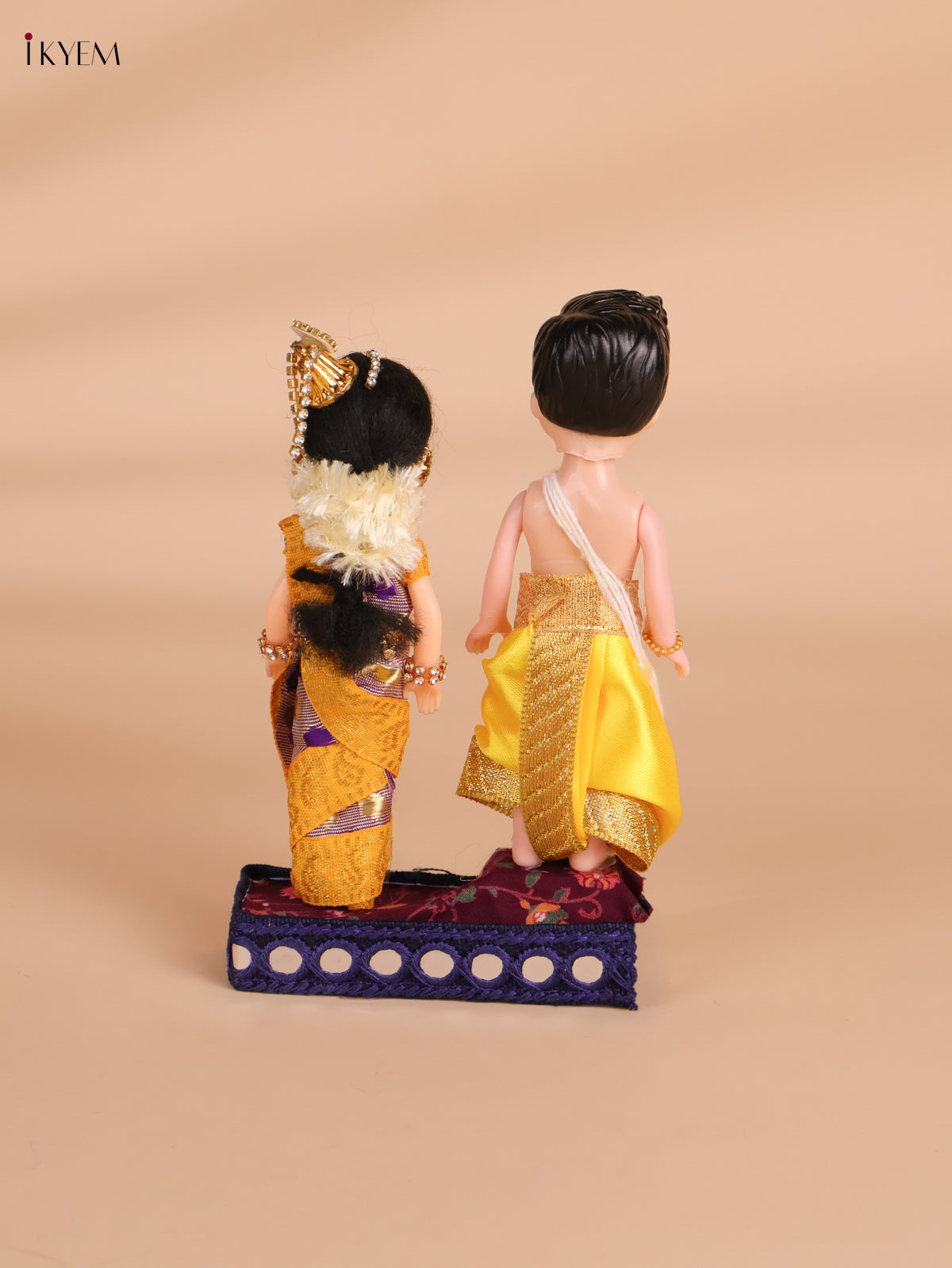 Iyer Couple - Golu Display Doll - 7 Inch-KEI29171