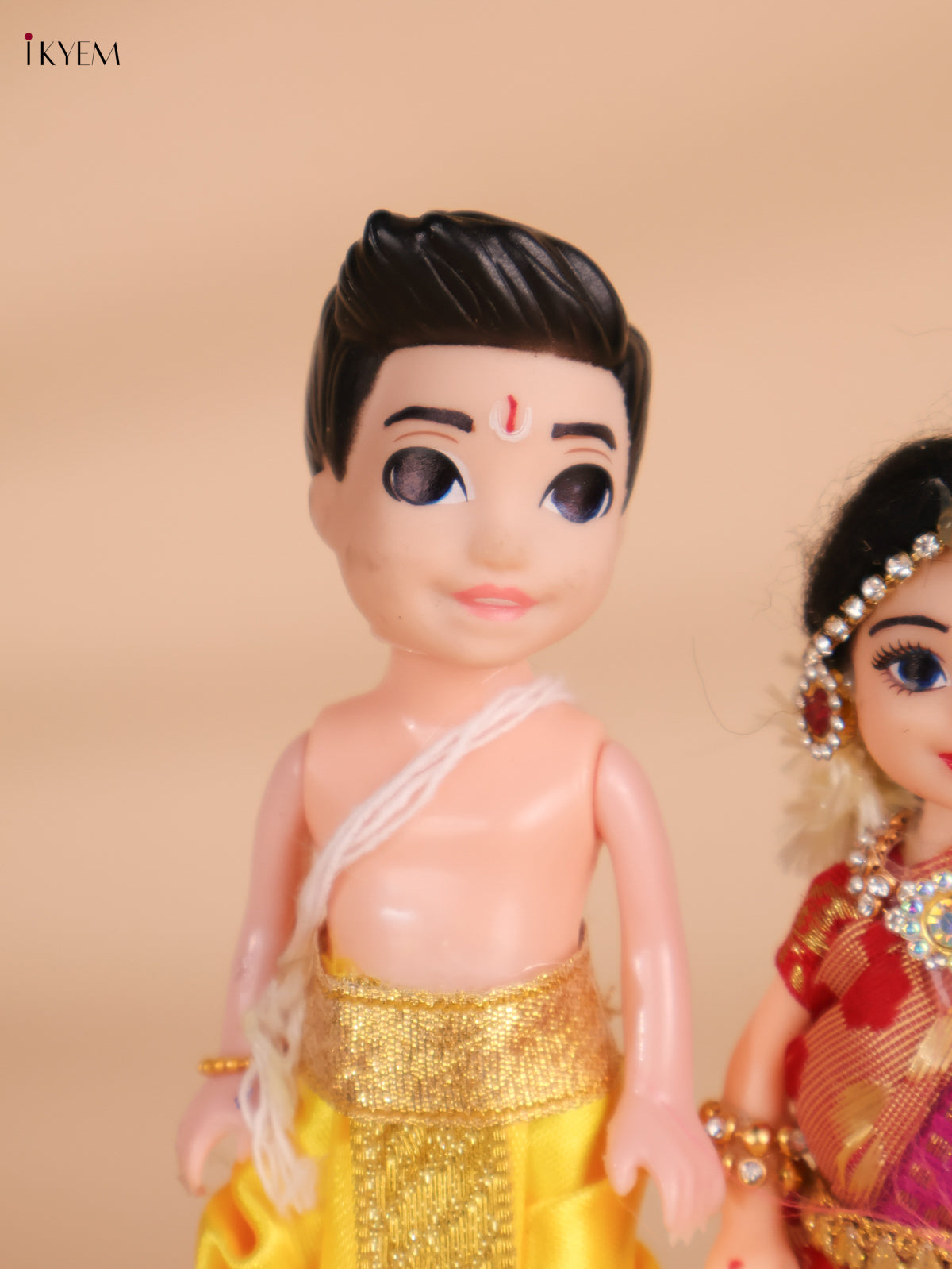 Iyer Couple - Golu Display Doll - 7 Inch-KEI29172