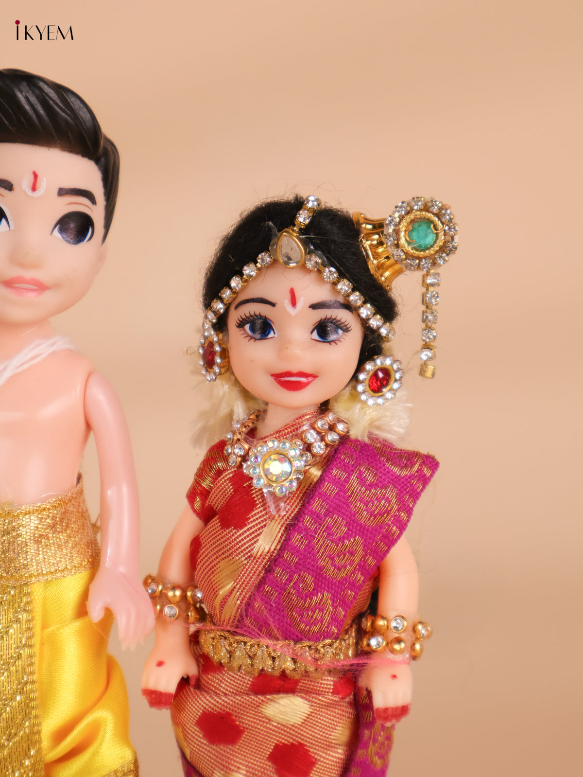 Iyer Couple - Golu Display Doll - 7 Inch-KEI29172