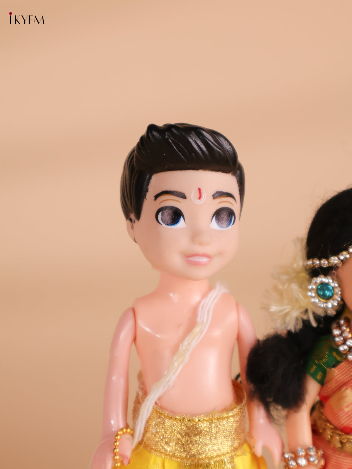 Iyer Couple - Golu Display Doll - 7 Inch-KEI29177
