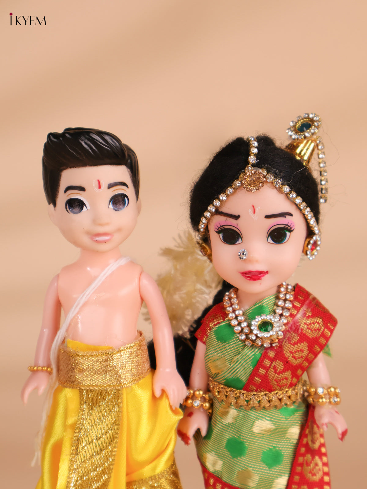 Iyer Couple - Golu Display Doll - 7 Inch-KEI29179