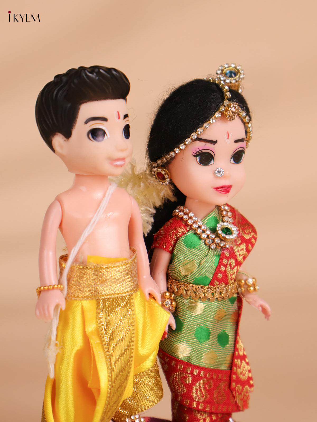Iyer Couple - Golu Display Doll - 7 Inch-KEI29179