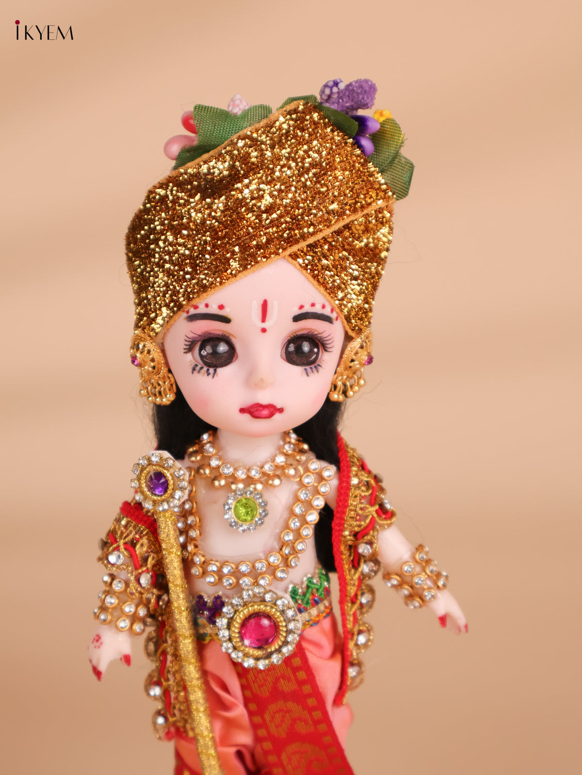 Decorated Krishna Doll-8 inch-KEI29197