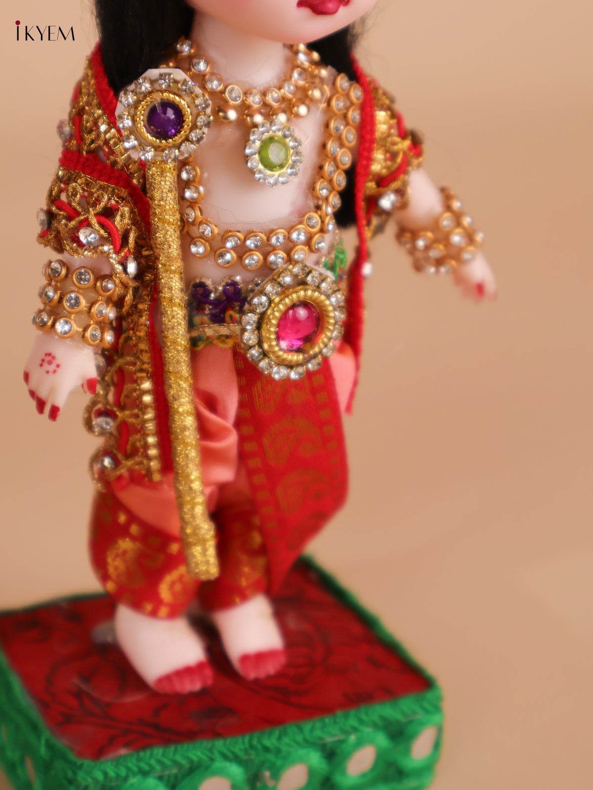 Decorated Krishna Doll-8 inch-KEI29197
