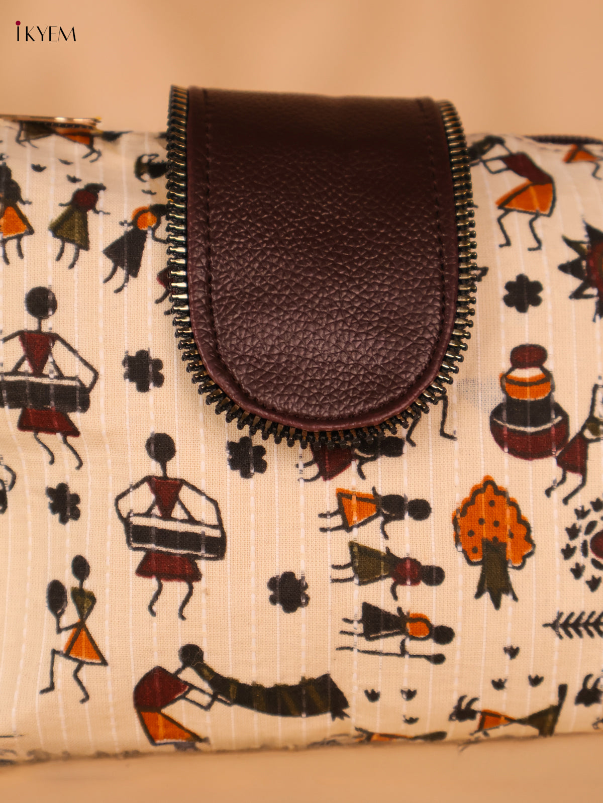 Printed warli design - Cream