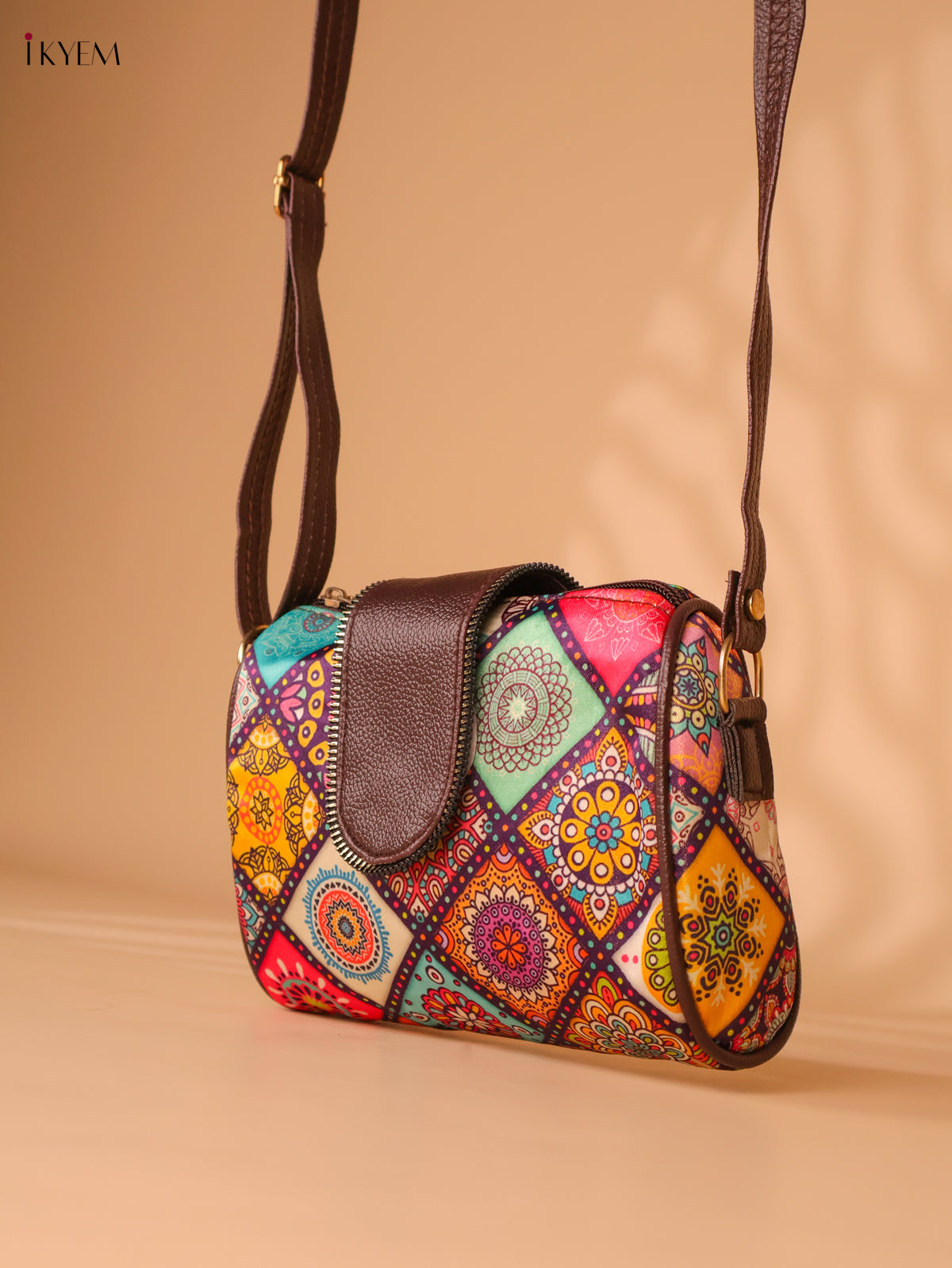Printed Sling Bag -Multi colour