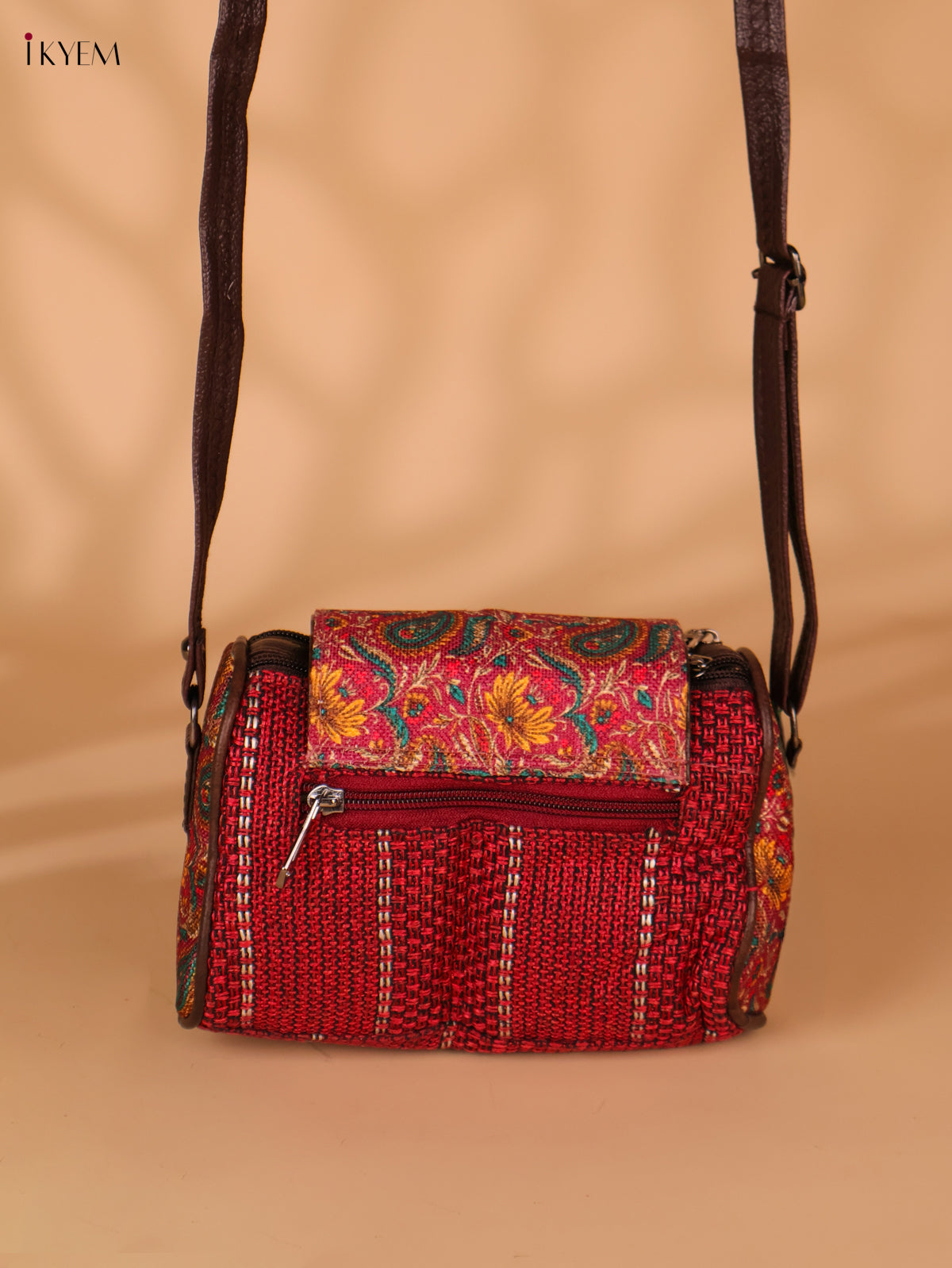 Printed Sling Bag-Red colour