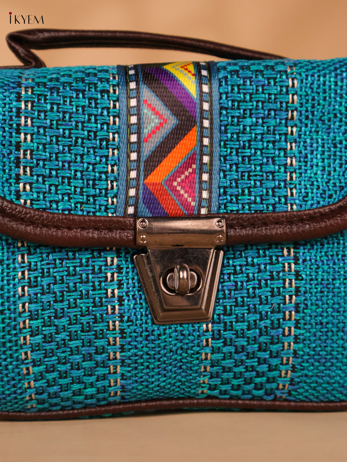 Printed sling bag - Blue
