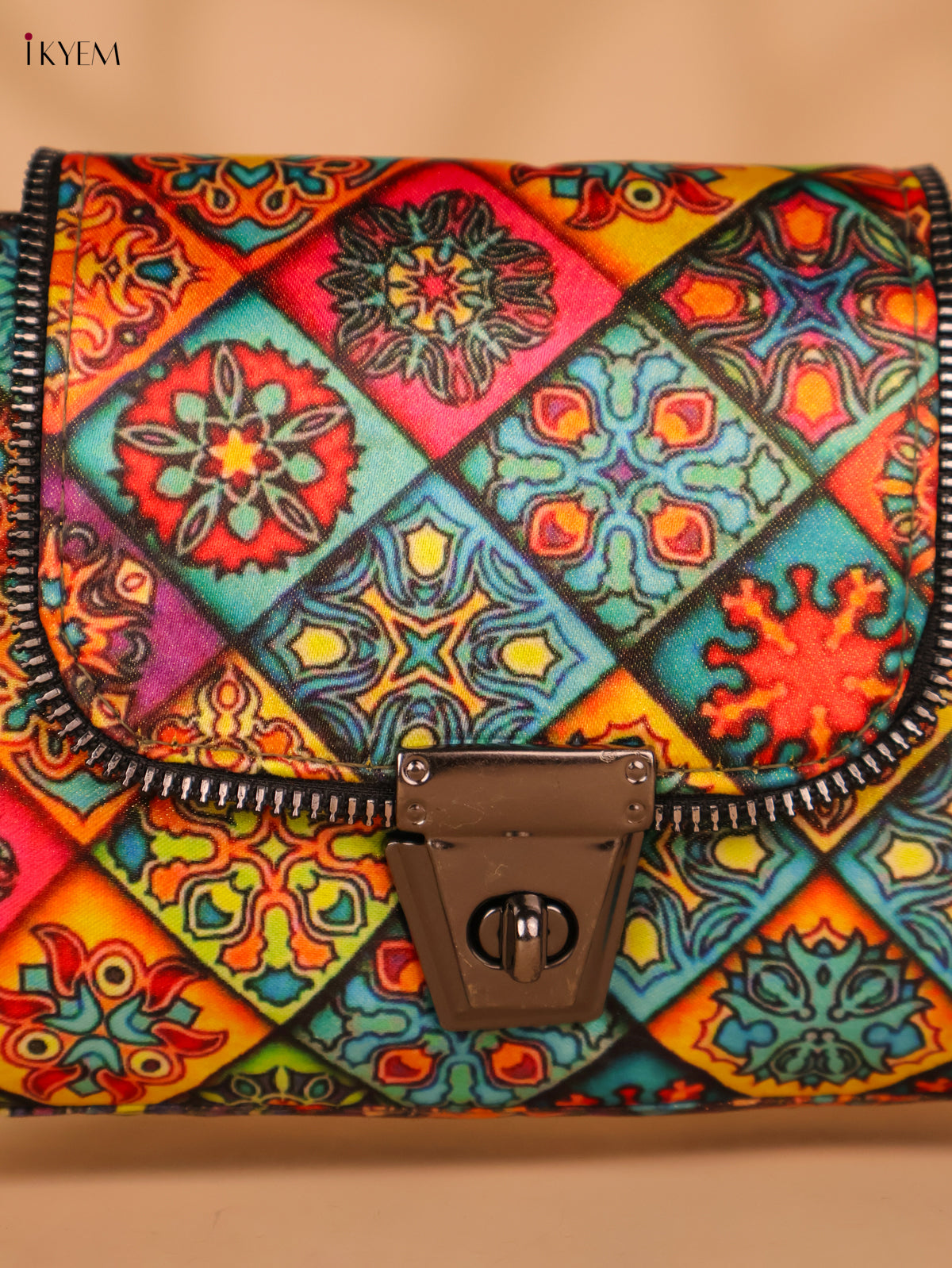 Printed cotton Sling Bag – Multicolour