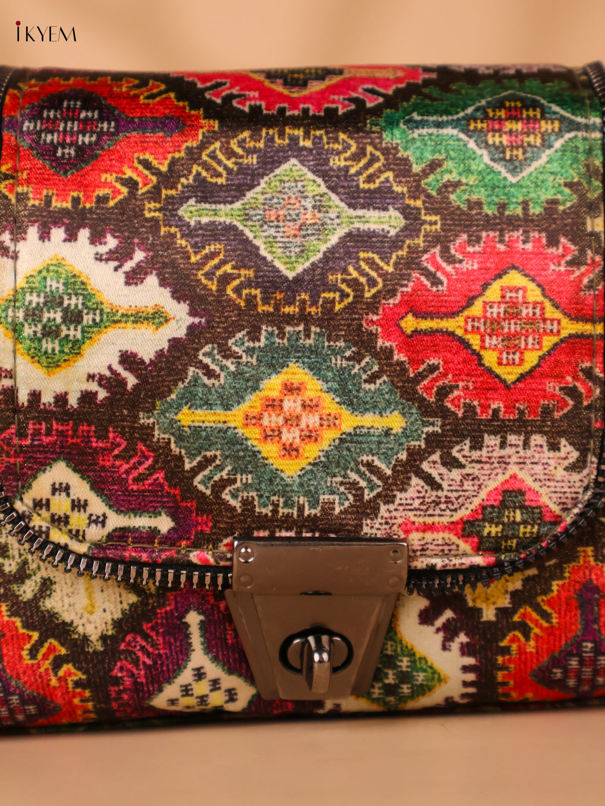 Printed cotton Sling Bag – Multicolour