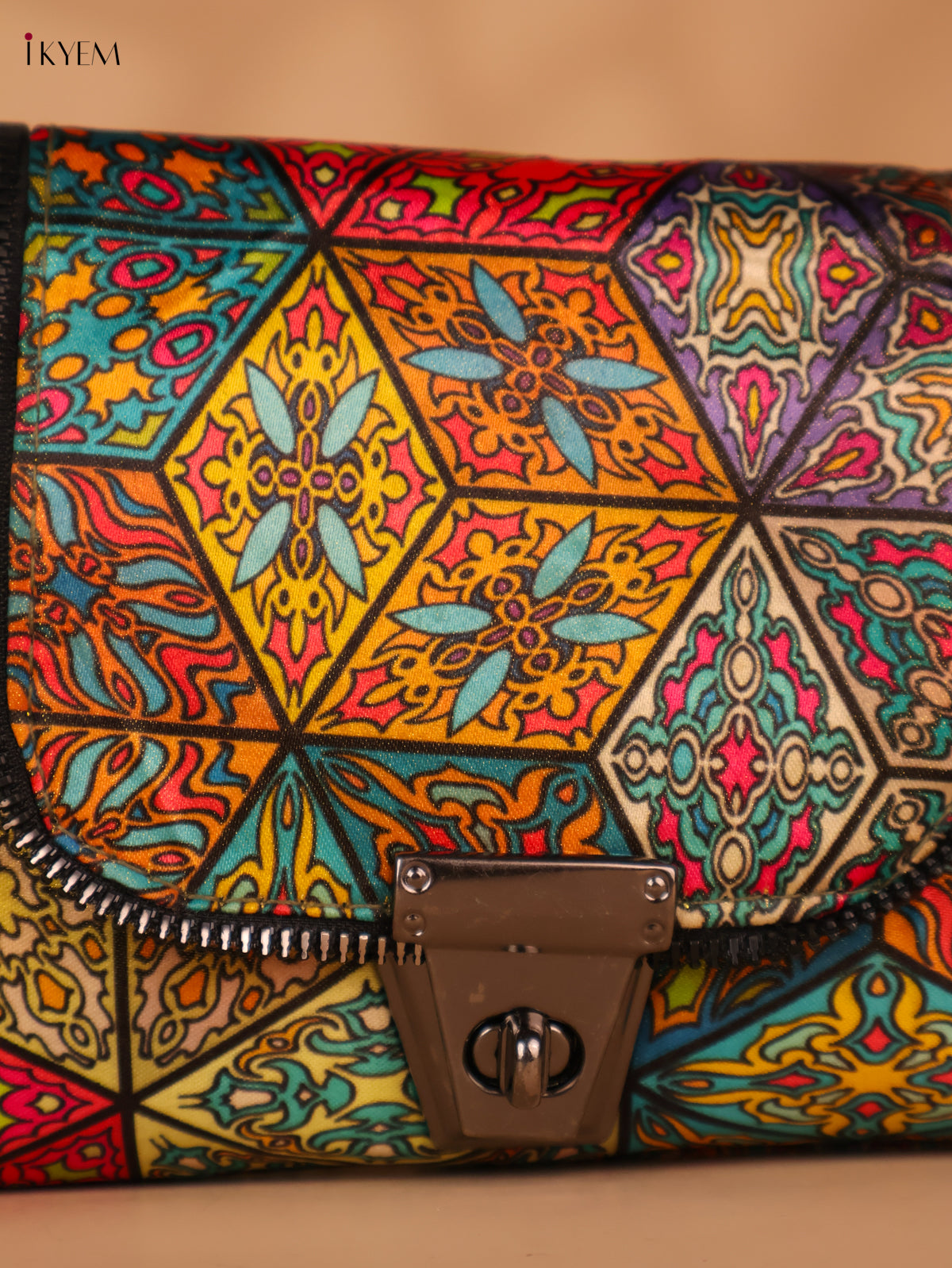 Printed cotton Sling Bag – Multicolour