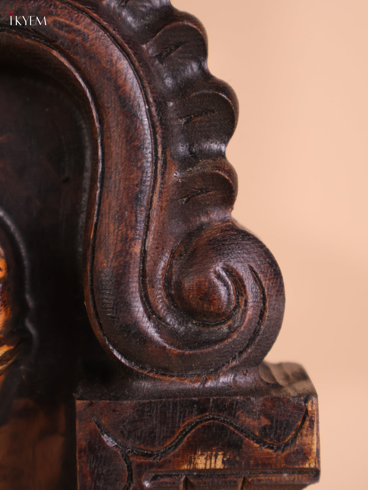 Wooden Hand carved Painted Ganesha wall Panel(18x12)