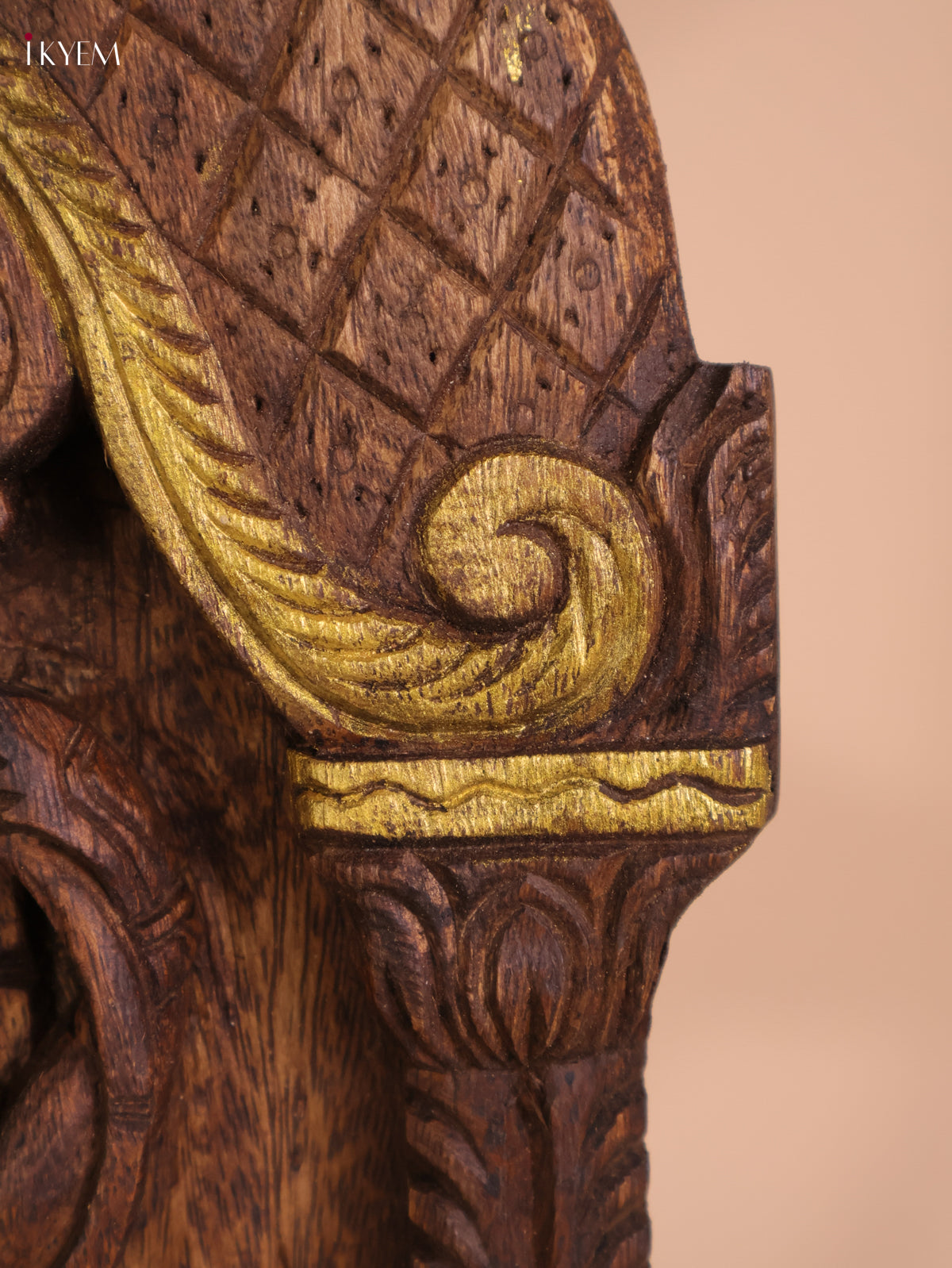 Wooden Hand Carved Ramar Avataram Gopuram Vertical (24x12)