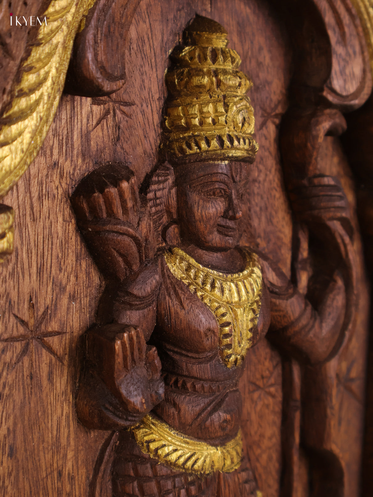 Wooden Hand Carved Ramar Avataram Gopuram Vertical (24x12)