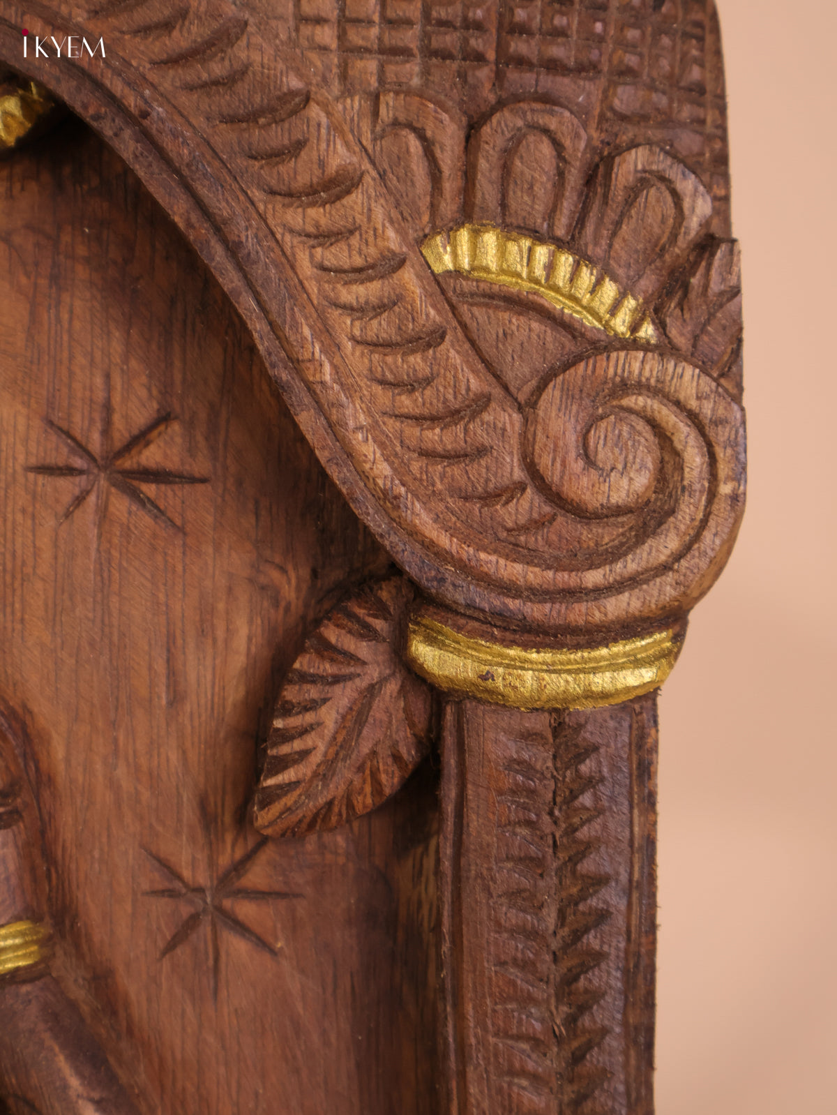 Wooden Hand Carved Vamana Avataram Gopuram Vertical (24x12)