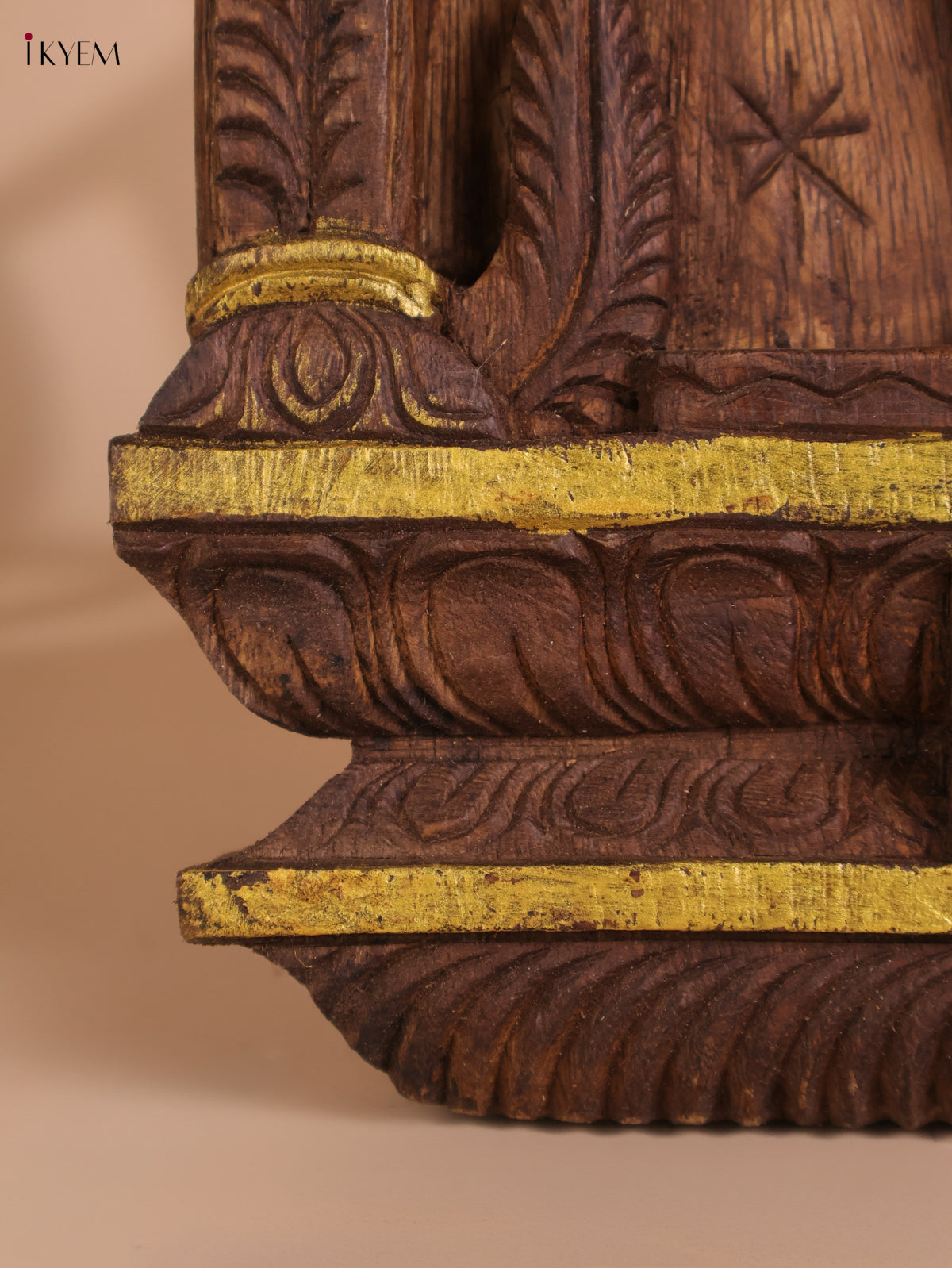 Wooden Hand Carved Vamana Avataram Gopuram Vertical (24x12)