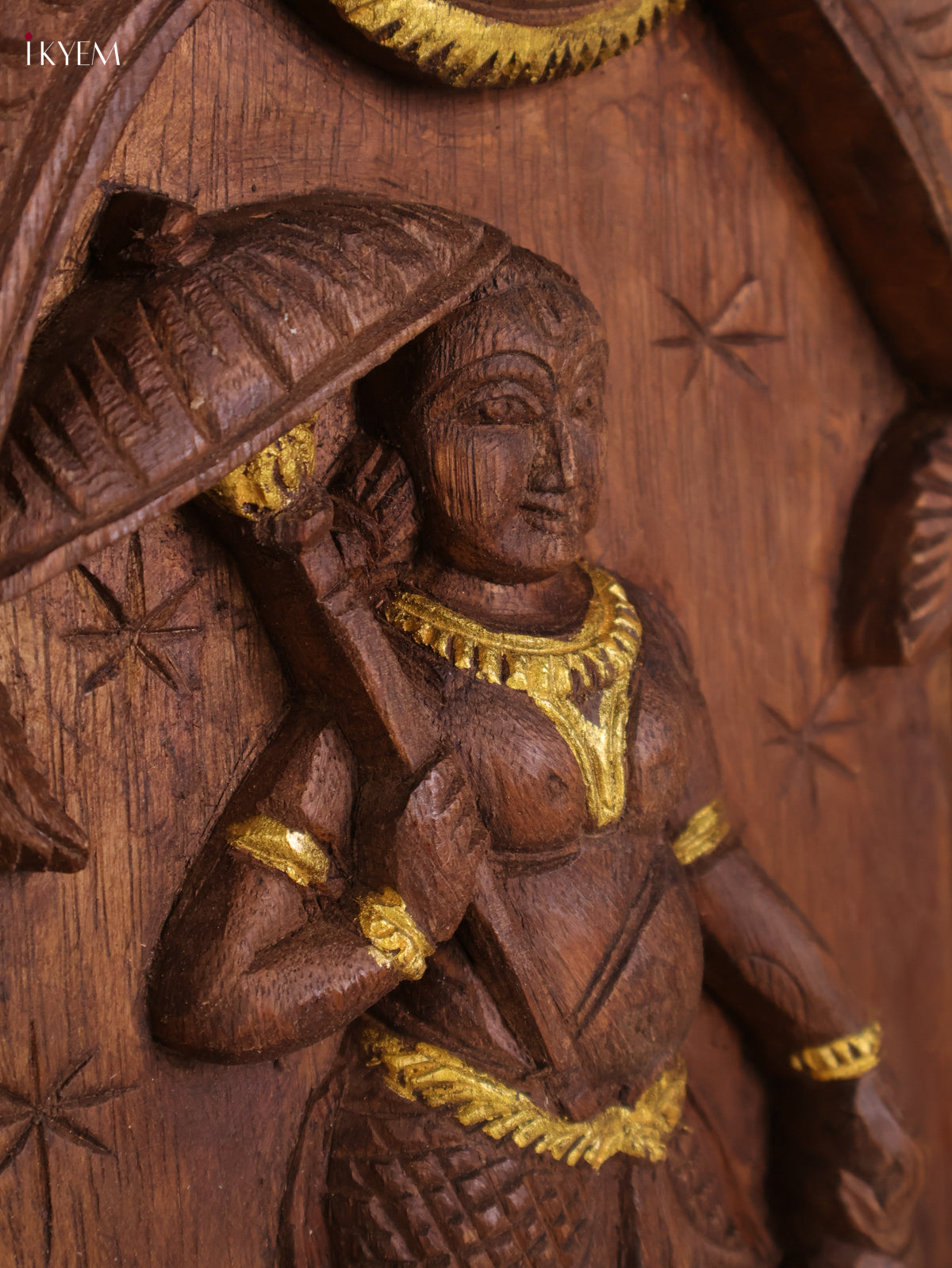 Wooden Hand Carved Vamana Avataram Gopuram Vertical (24x12)