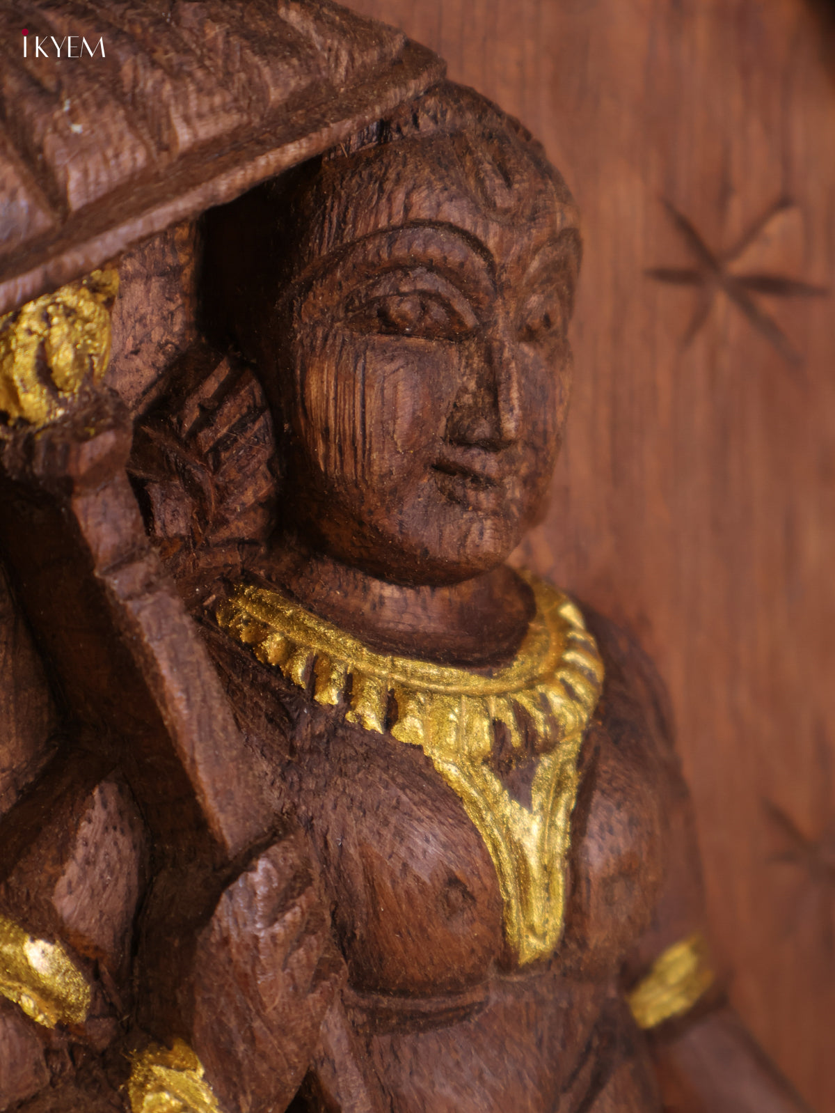 Wooden Hand Carved Vamana Avataram Gopuram Vertical (24x12)