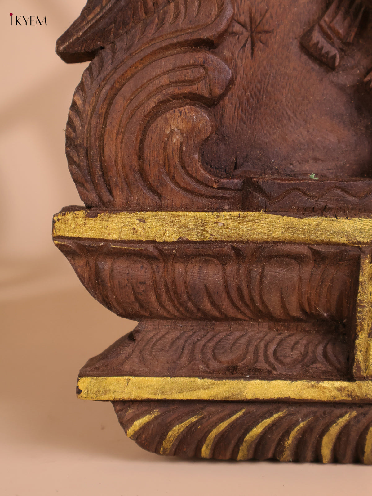Wooden Hand Carved Krishna Avataram Gopuram Vertical (24x12)