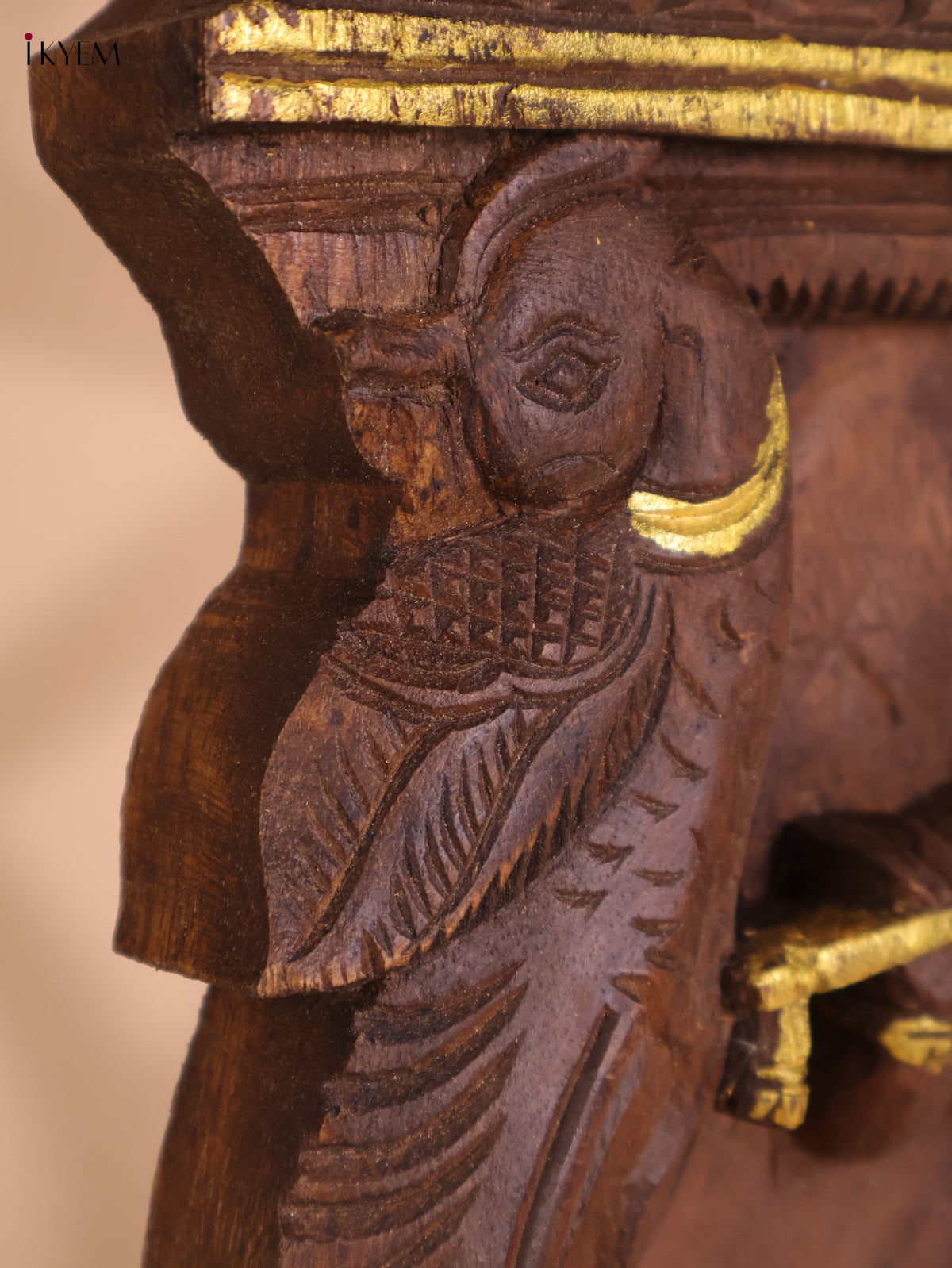 Wooden Hand Carved Krishna Avataram Gopuram Vertical (24x12)