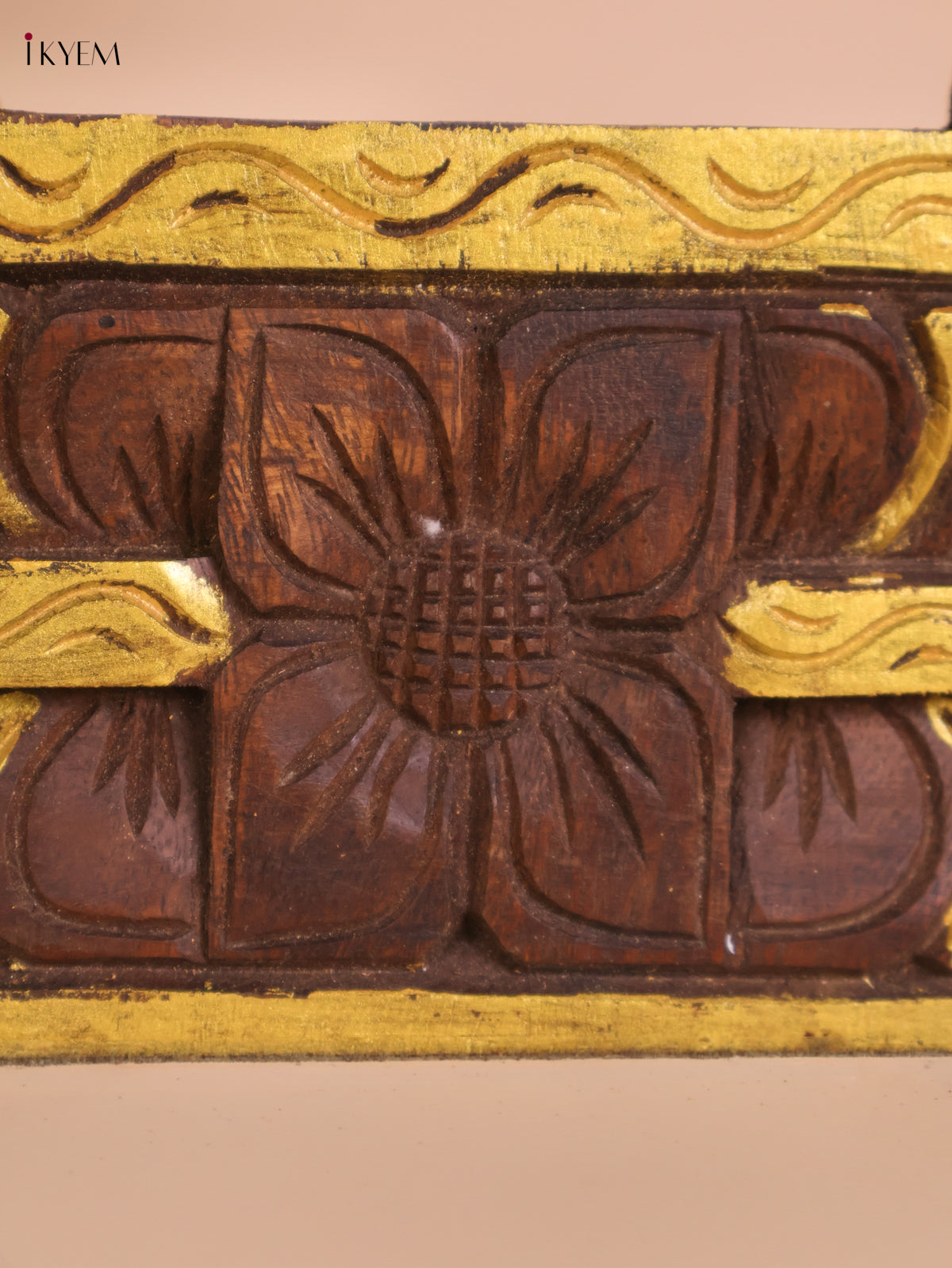 Wooden Hand Carved Vertical Gopuram (24x12)