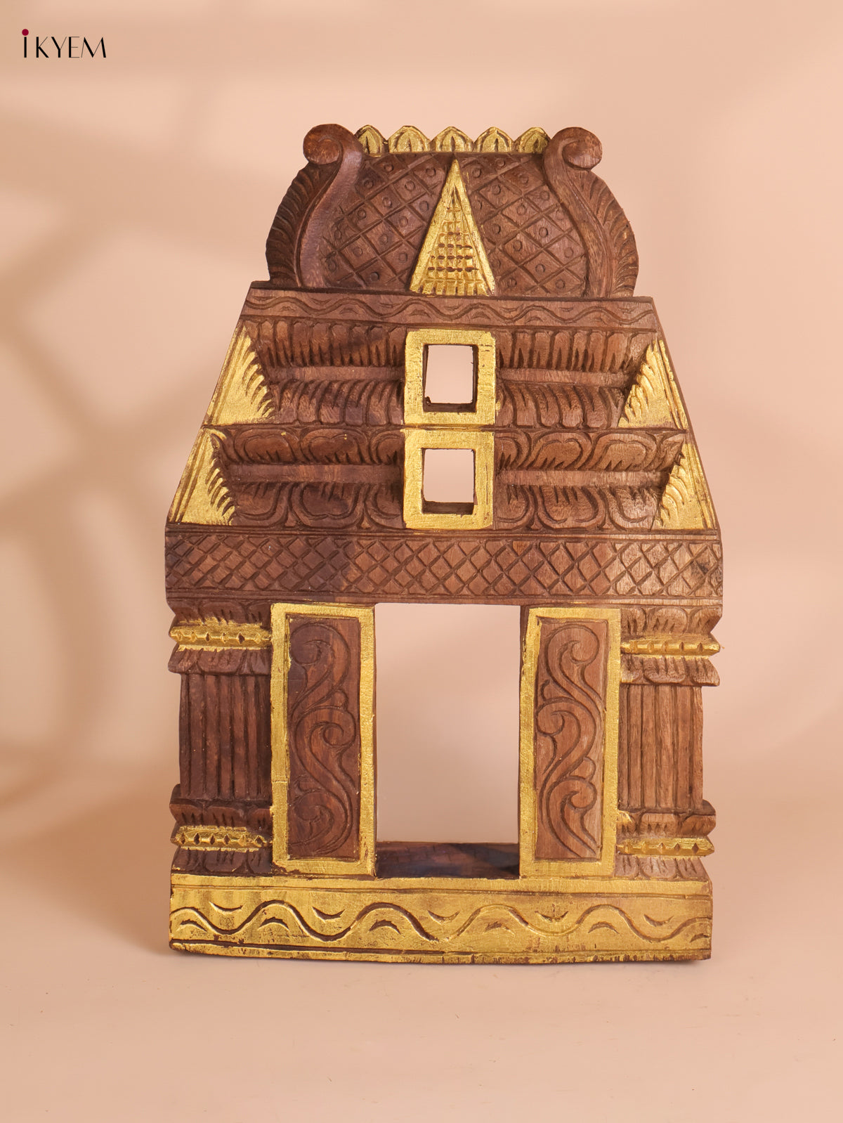 Wooden Hand Carved Gopuram(18x12)