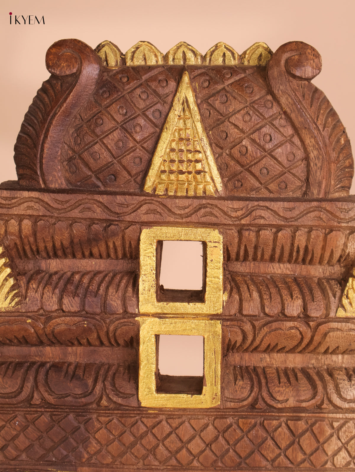 Wooden Hand Carved Gopuram(18x12)