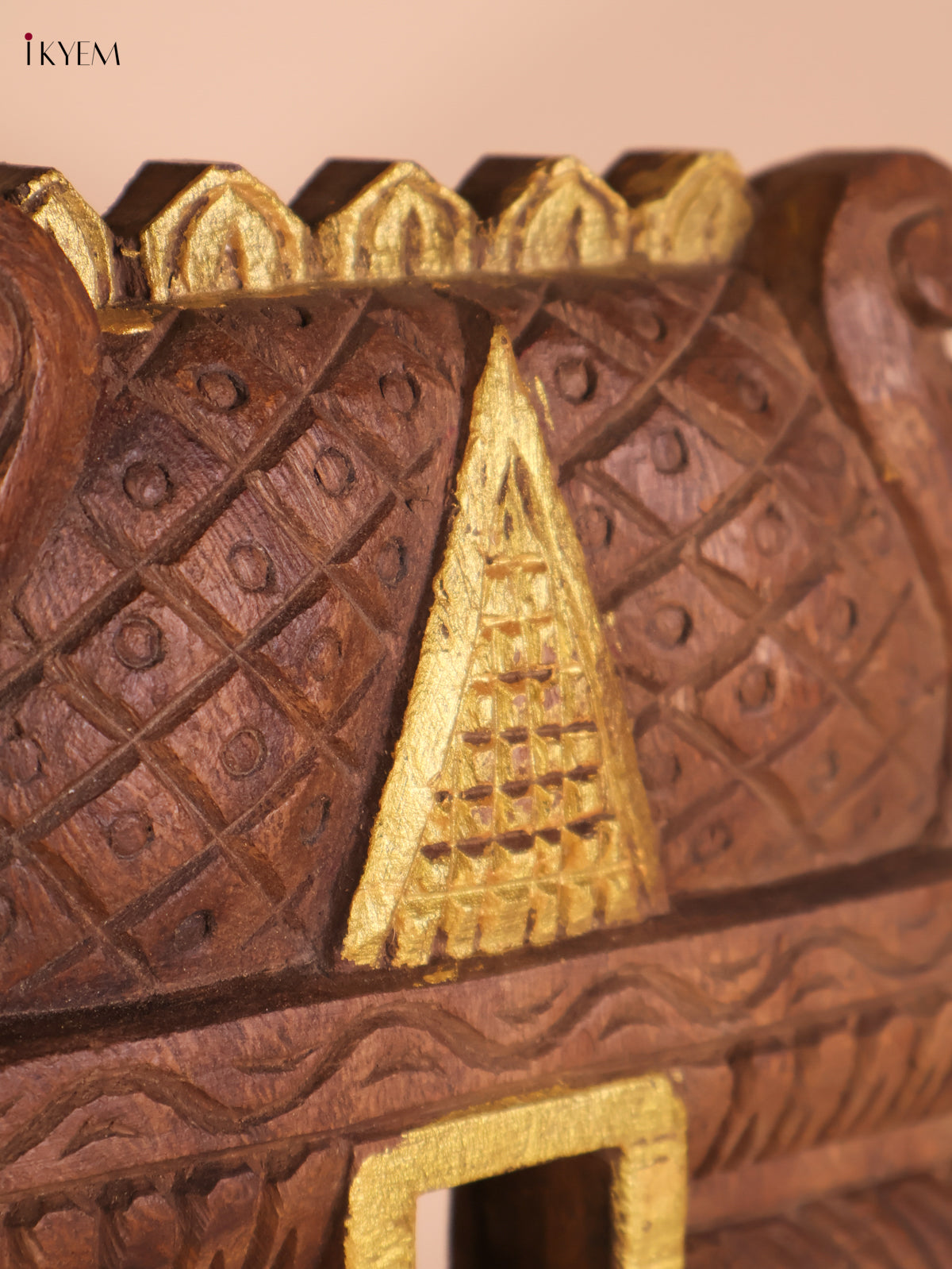 Wooden Hand Carved Gopuram(18x12)