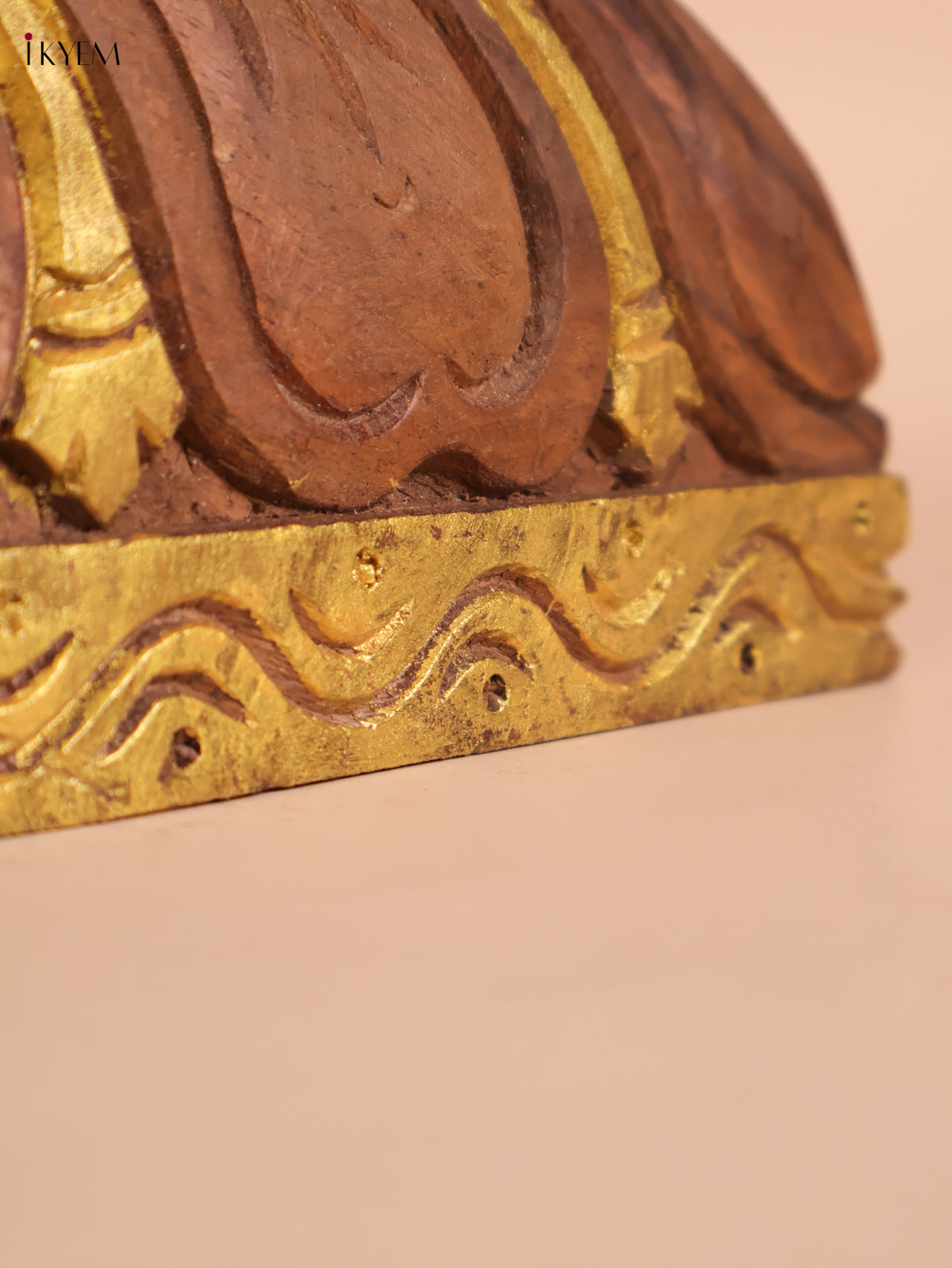Wooden Hand Carved Gopuram Panel (7x15)