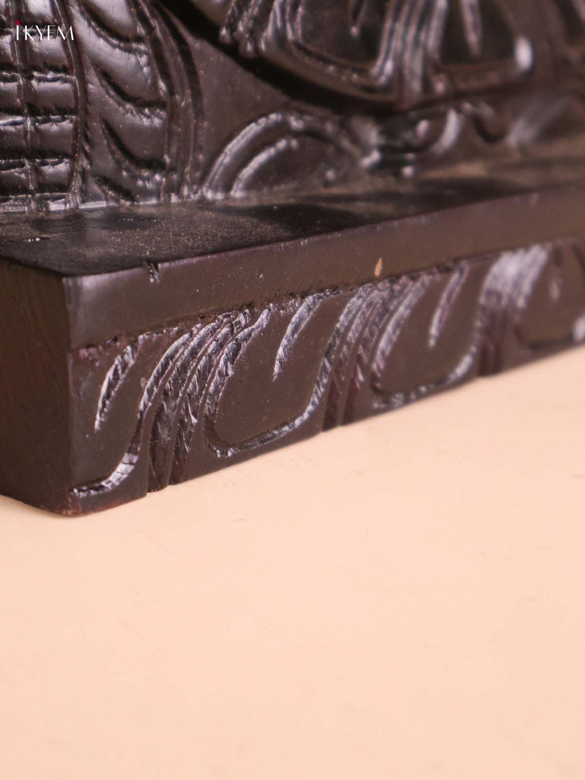 Wooden Hand Carved Painted Lord Balaji Heads Black(18x10)