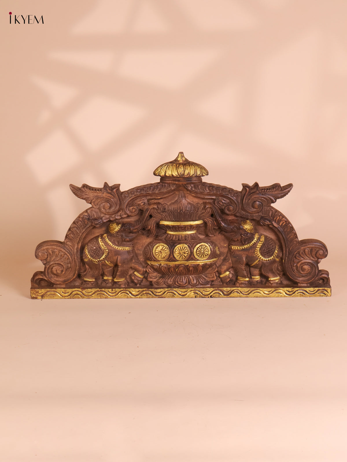 Wooden Hand Carved Kalasam Panels (12x24)