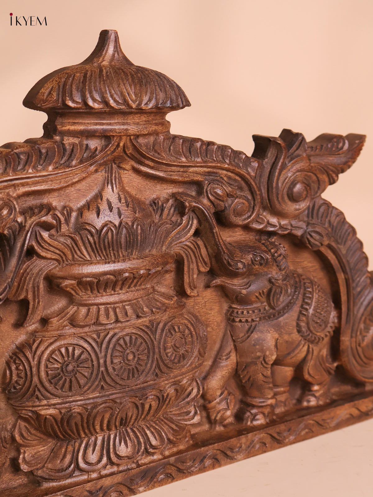 Wooden Hand Carved Kalasam Panels (12x24)