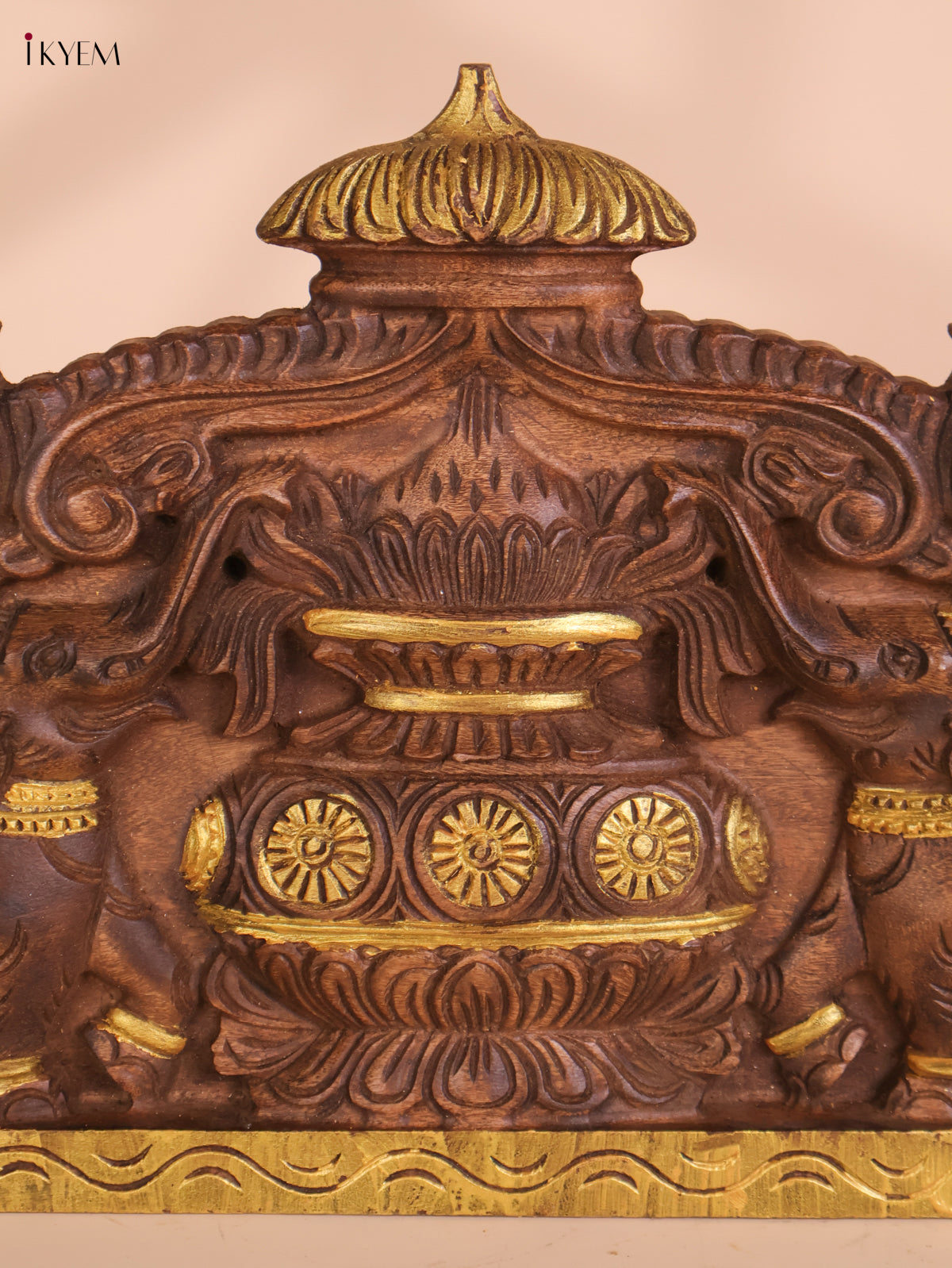 Wooden Hand Carved Kalasam Panels (12x24)