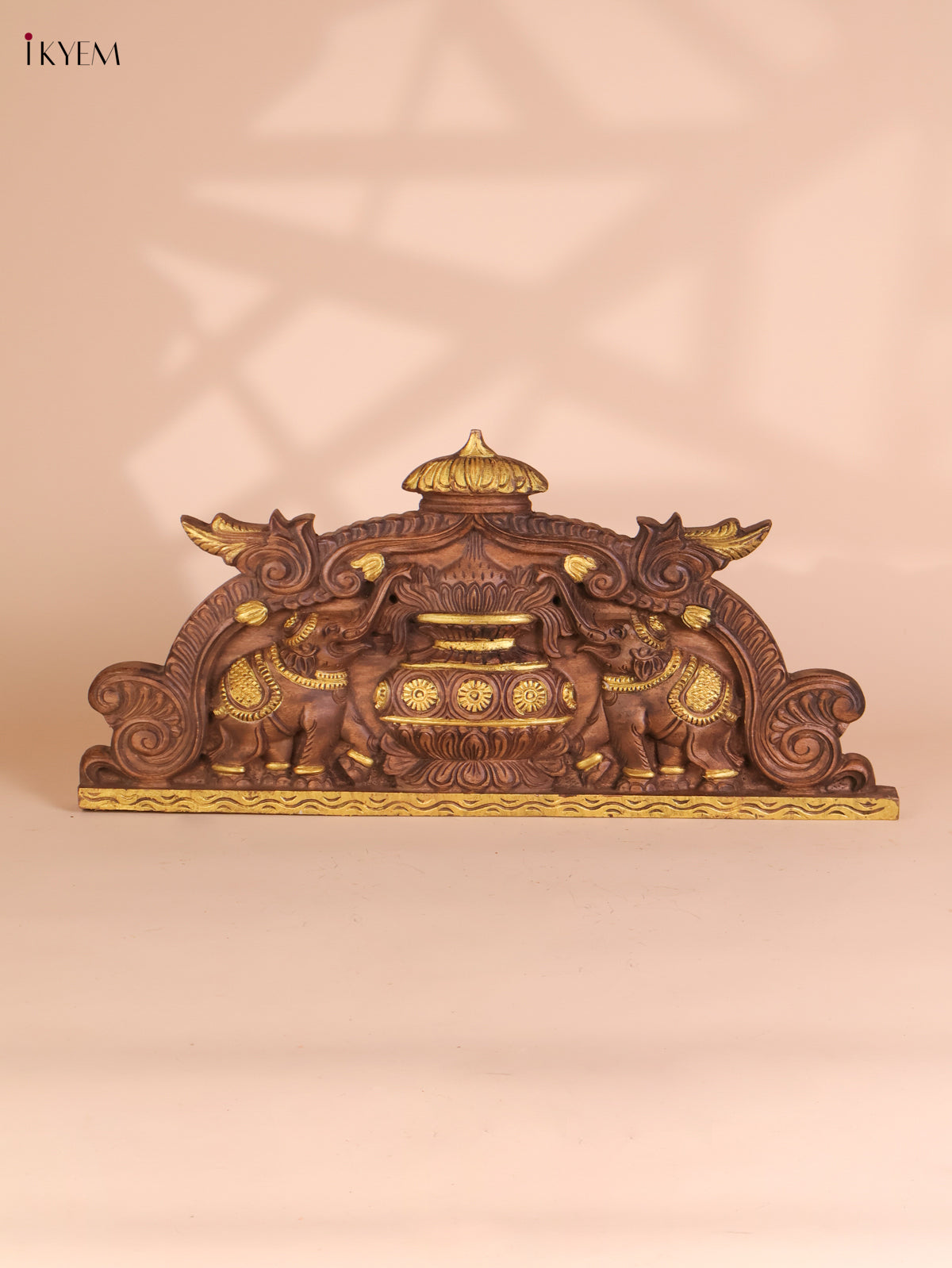 Wooden Hand Carved Kalasam Panels (12x24)