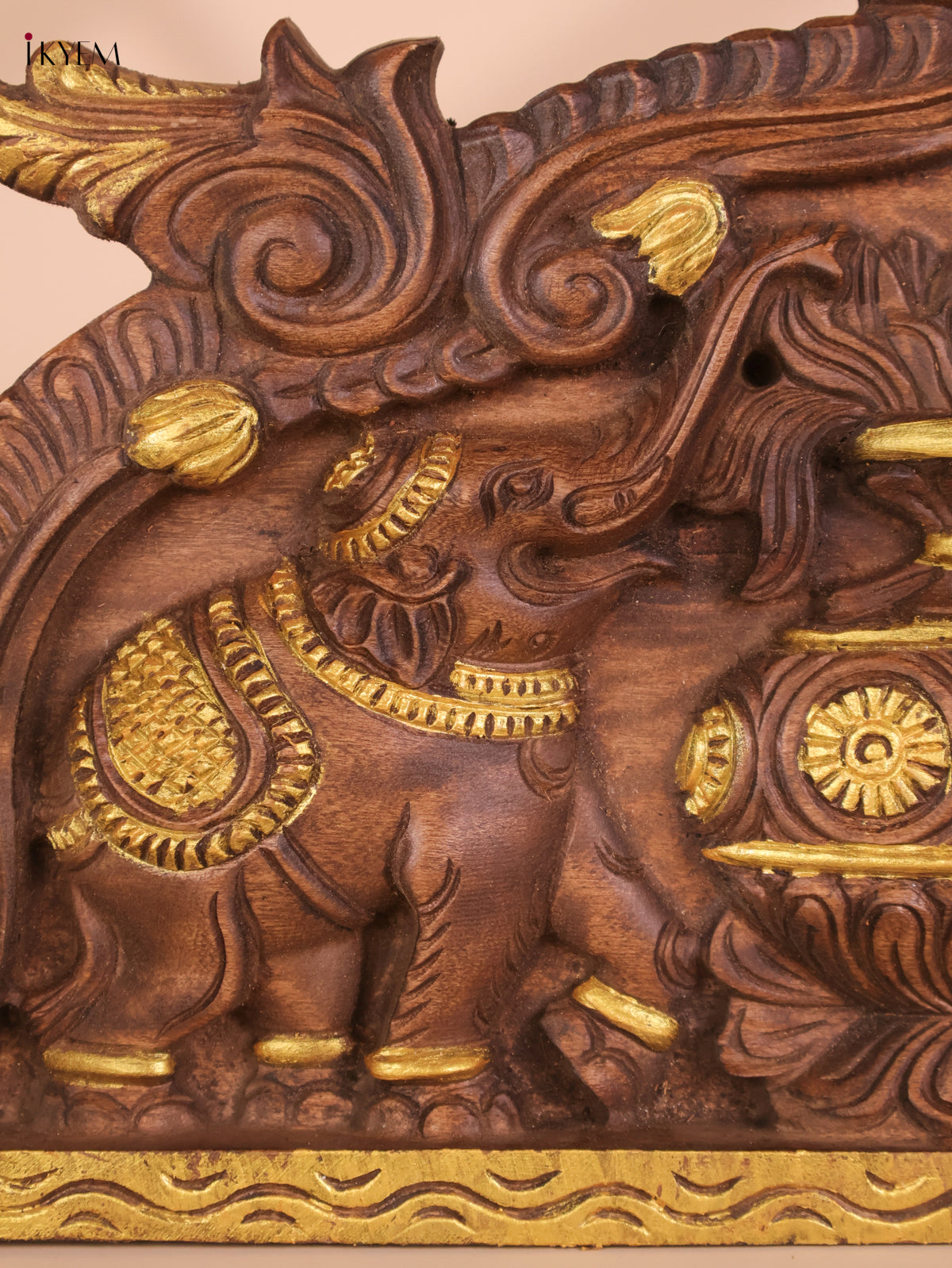 Wooden Hand Carved Kalasam Panels (12x24)