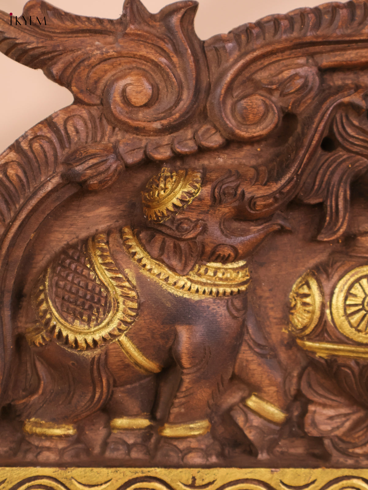Wooden Hand Carved Kalasam Panels (12x24)
